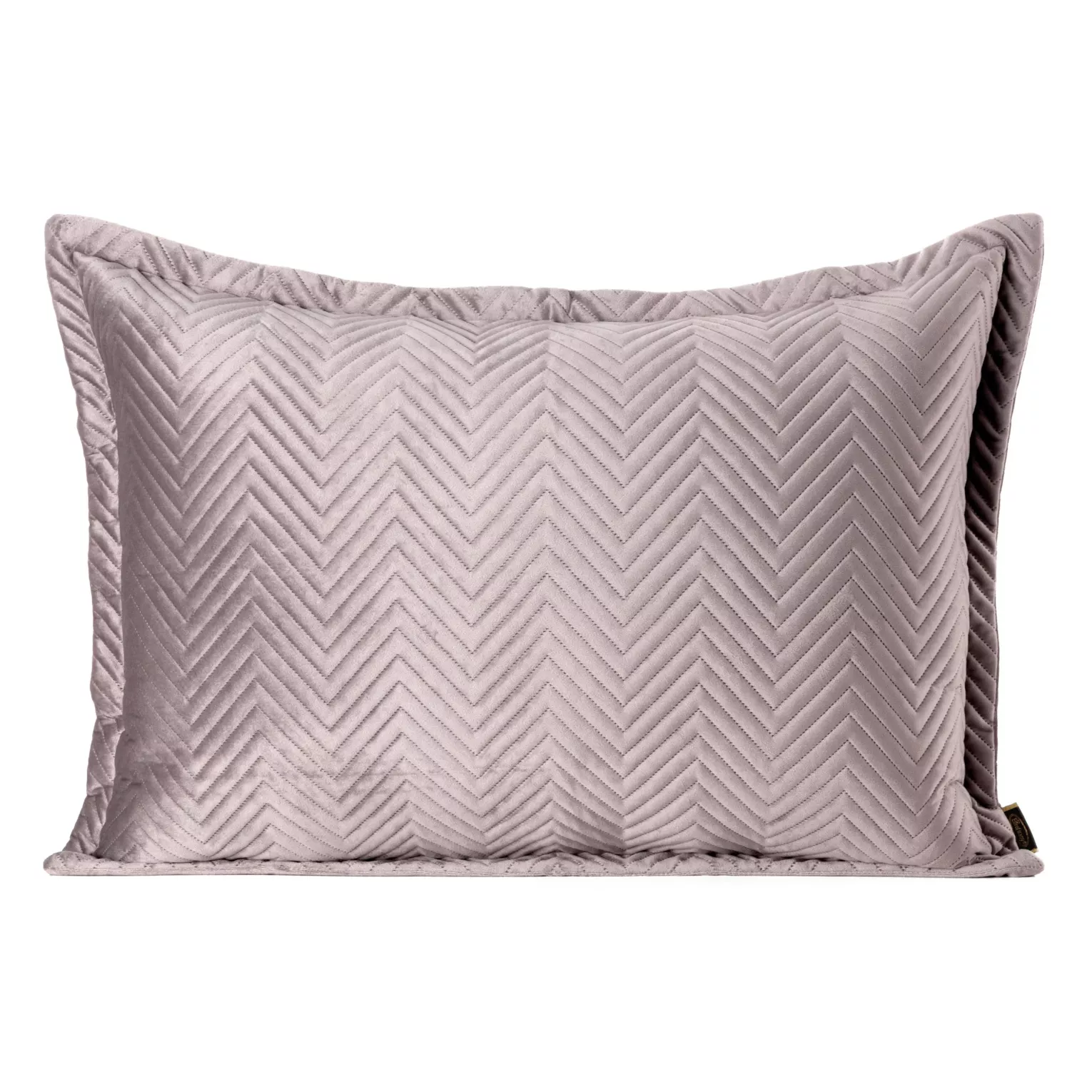 Poszewka na poduszkę 50x70 cm welwetowa pikowana w jodełkę metodą hot press pudrowa SOFIA EUROFIRANY PREMIUM