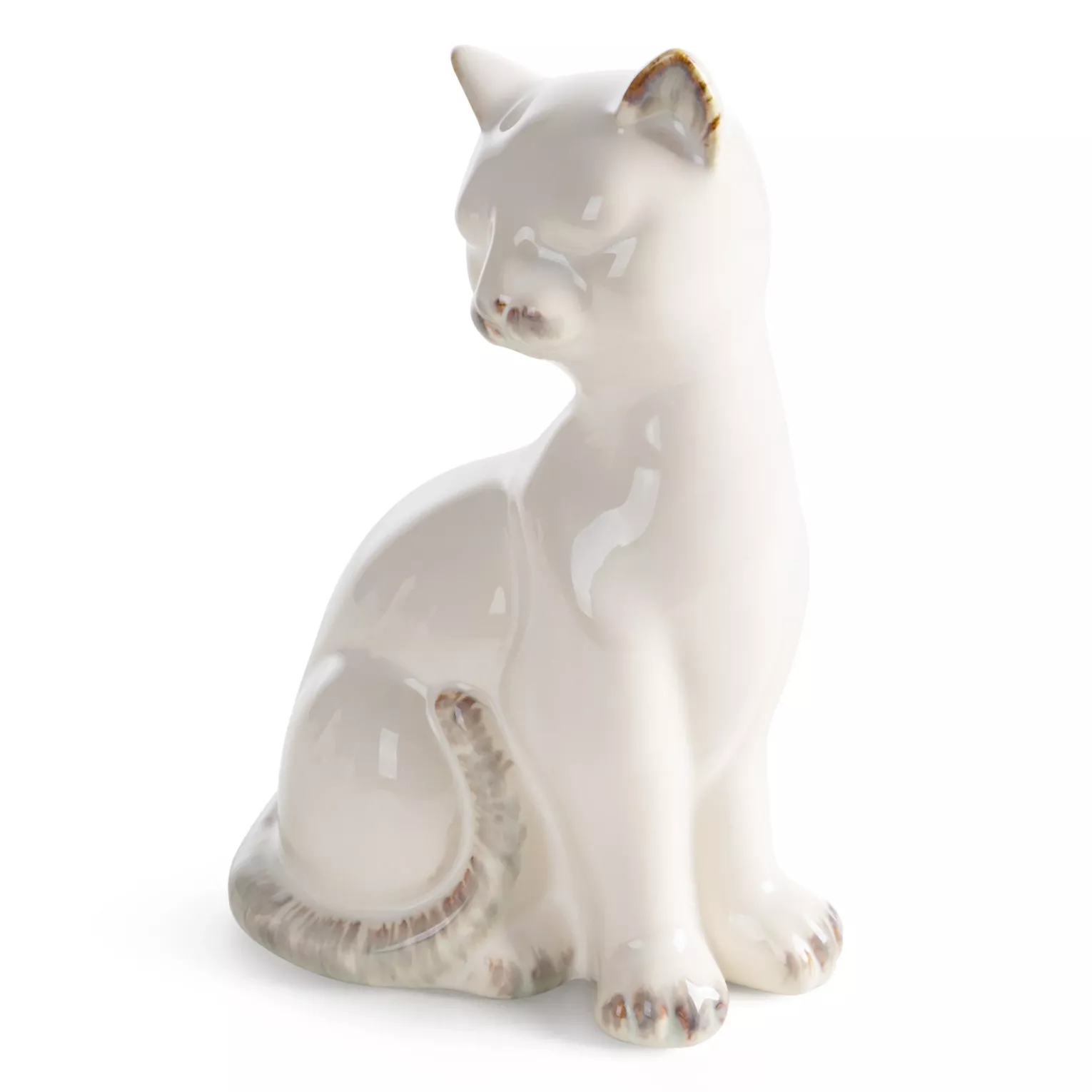 Figurka dekoracyjna kot kremowa 12x9x20 cm AVANI Eurofirany