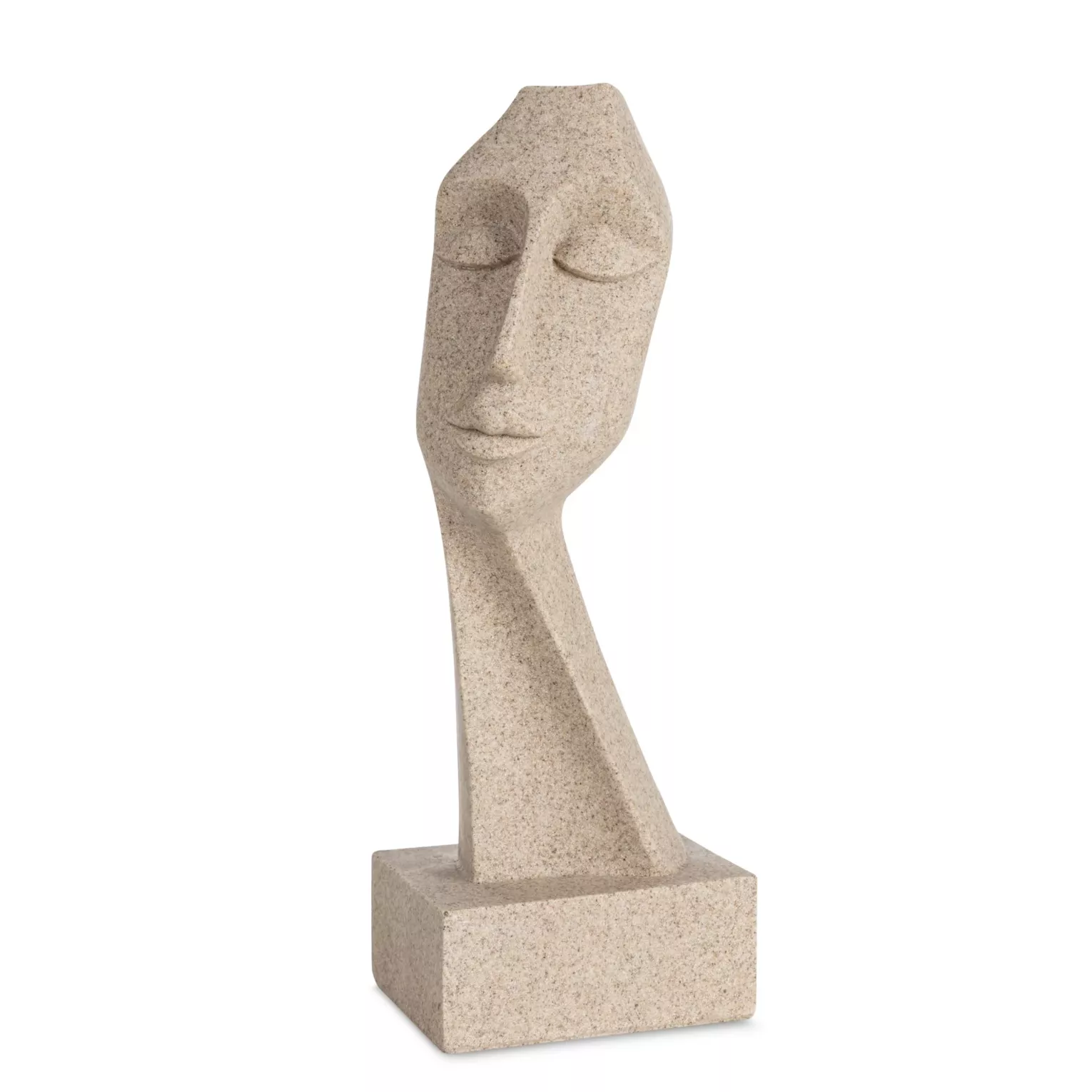 Figurka beżowa inspirowana nowoczesną rzeźbą 11x9x27 cm Eurofirany