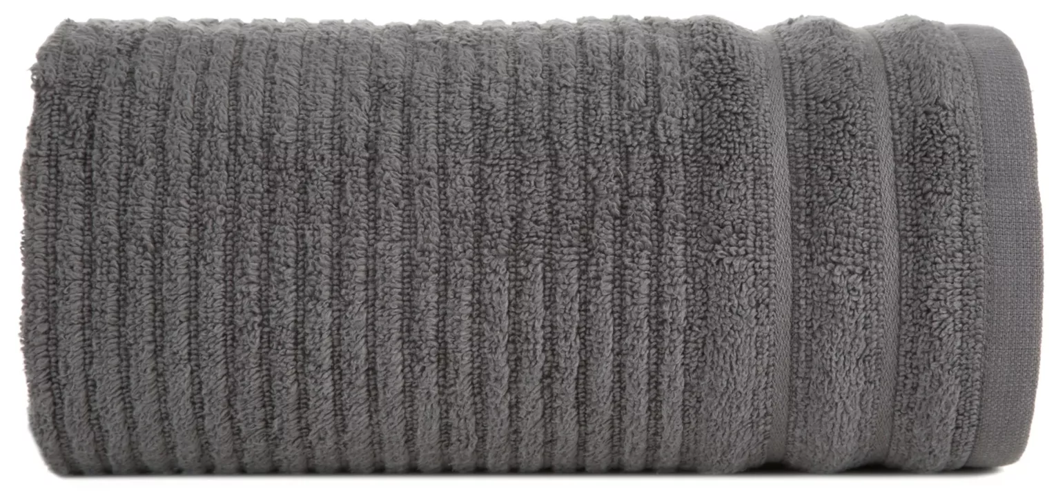 Ręcznik do rąk 30x50 cm bawełniany kolor stalowy w prążki 400 g/m2 SAMMY Eurofirany