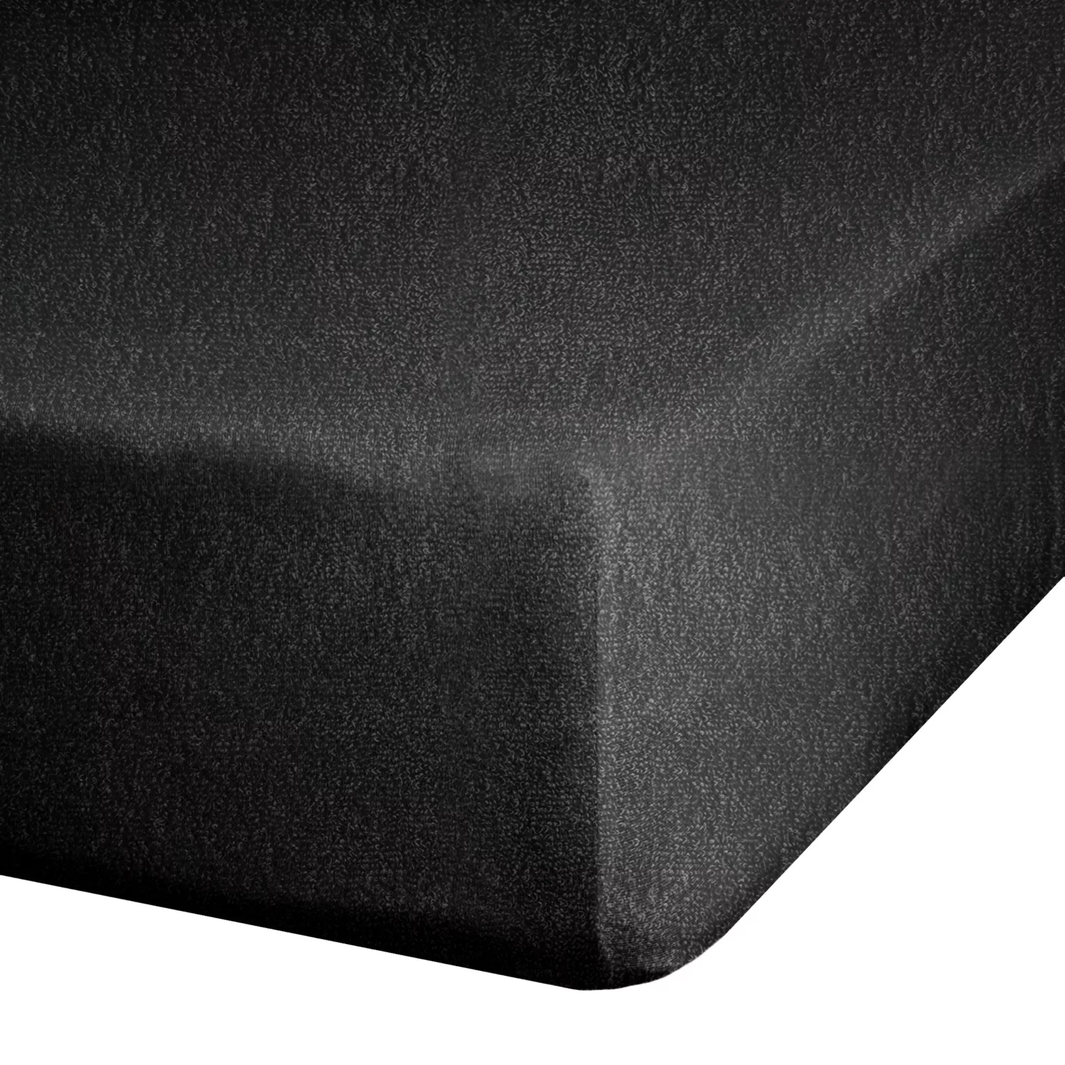 Prześcieradło frotte z gumką 180x200 cm z bawełny kolor czarny 170 g/m2 Design 91 Eurofirany