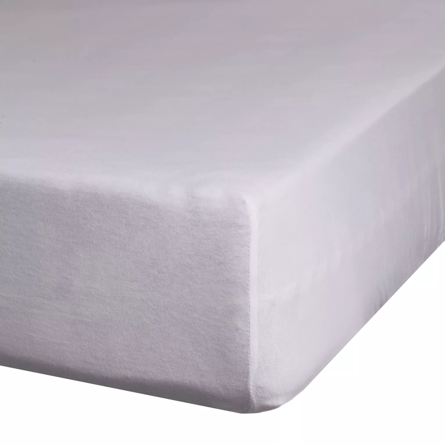 Prześcieradło jersey z gumką 220x200 cm z bawełny kolor jasnoszary 140 g/m2 ADELA Eurofirany