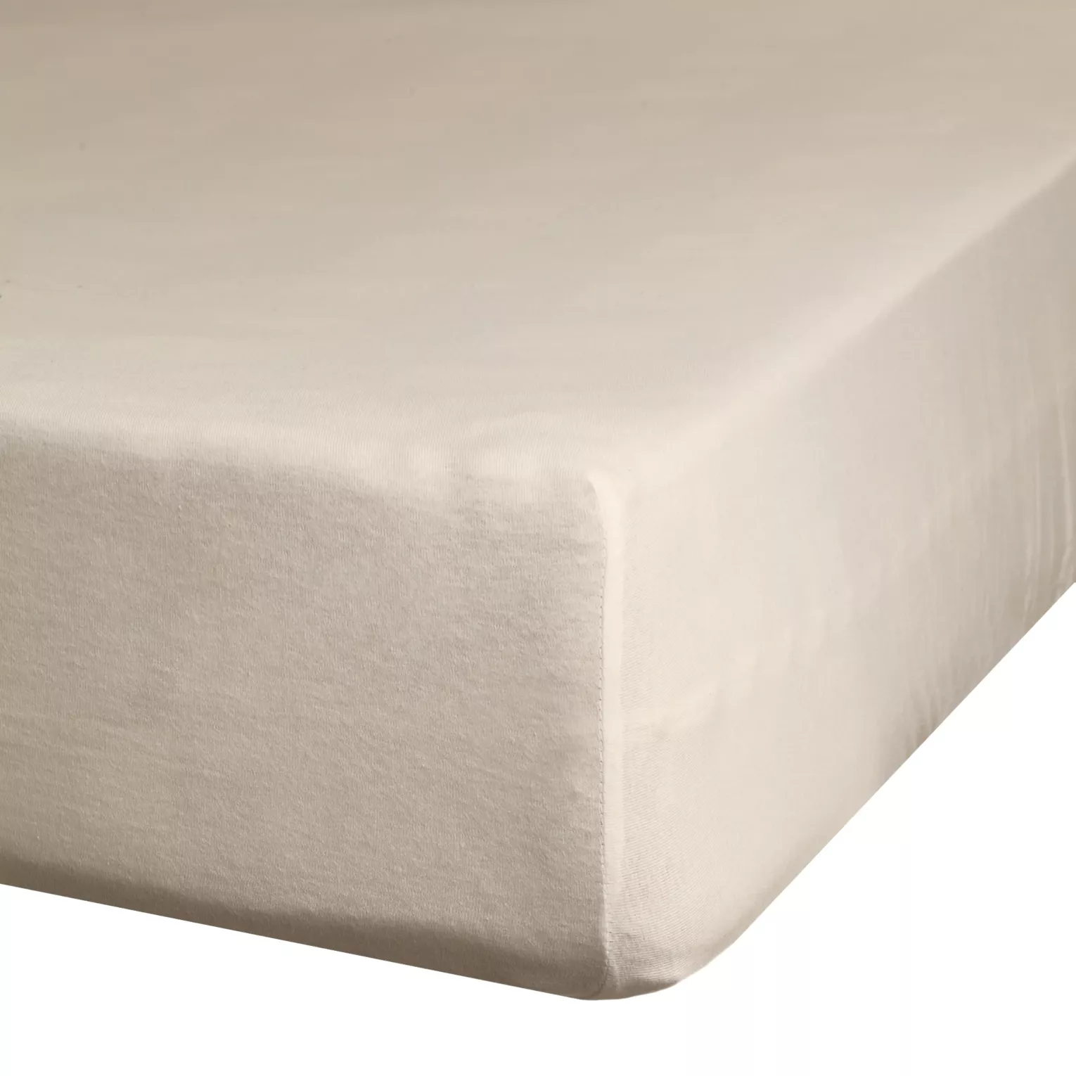 Prześcieradło jersey z gumką 160x200 cm z bawełny kolor beżowy 190 g/m2 Eurofirany Premium