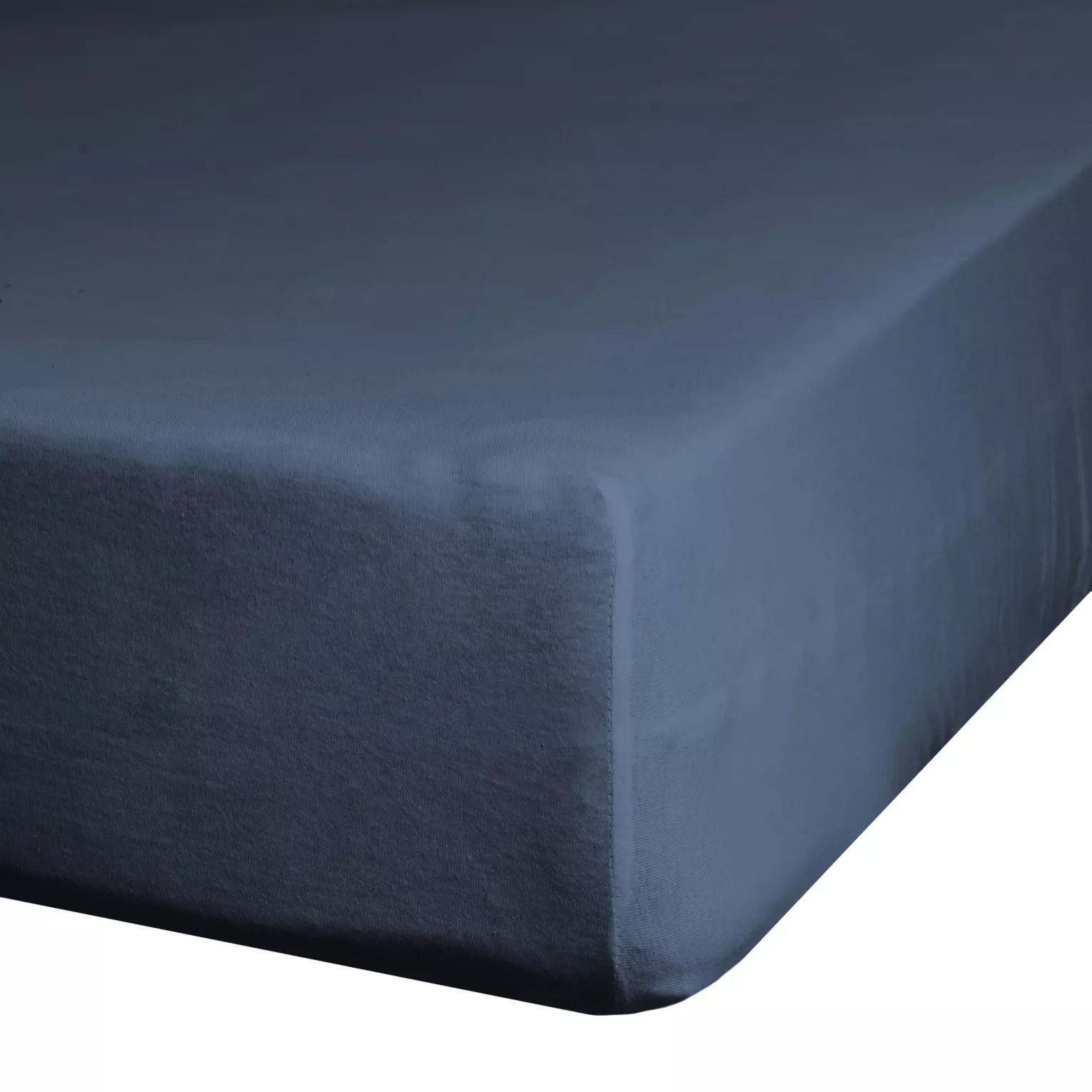 Prześcieradło jersey z gumką 140x200 cm z bawełny kolor granatowy 125 g/m2 Design 91 Eurofirany