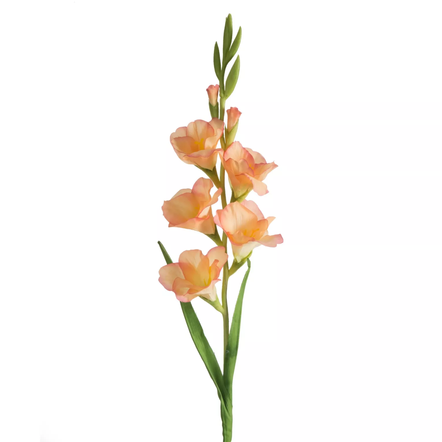 Kwiat sztuczny mieczyk jasnopomarańczowy 85 cm