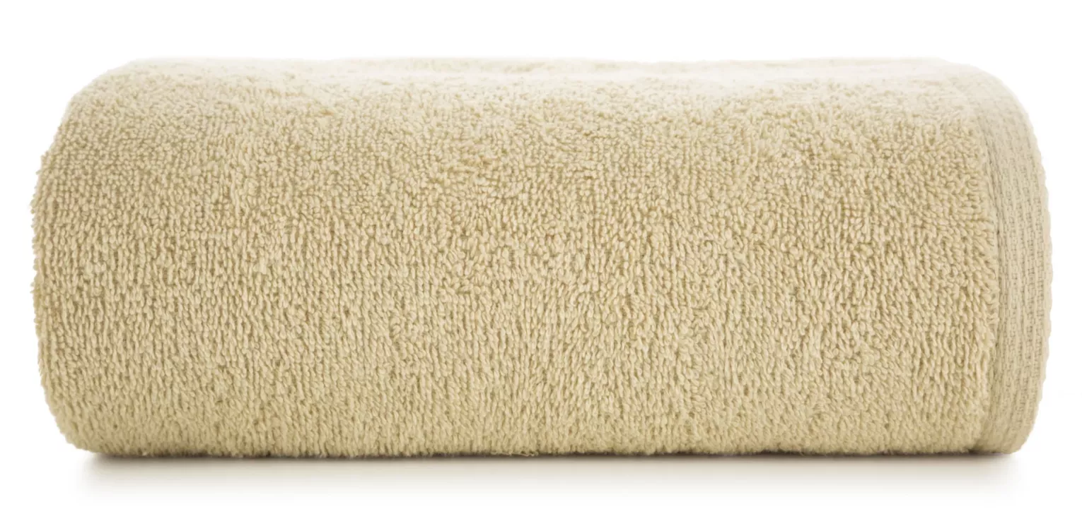 Ręcznik kąpielowy 70x140 cm bawełniany kolor beżowy 400 g/m2 GŁADKI 1 Eurofirany
