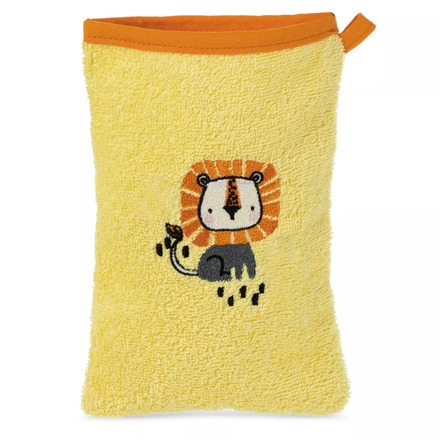 Myjka do kąpieli dziecięca 15x21 cm bawełniany kolor żółty,pomarańczowy 350 g/m2 BABY 69 Eurofirany