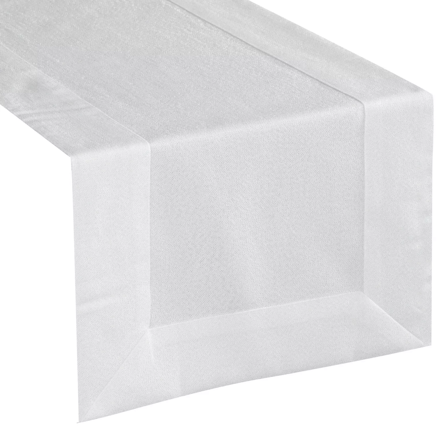 Bieżnik na stół biały 40x180 cm z mereżką ANABEL