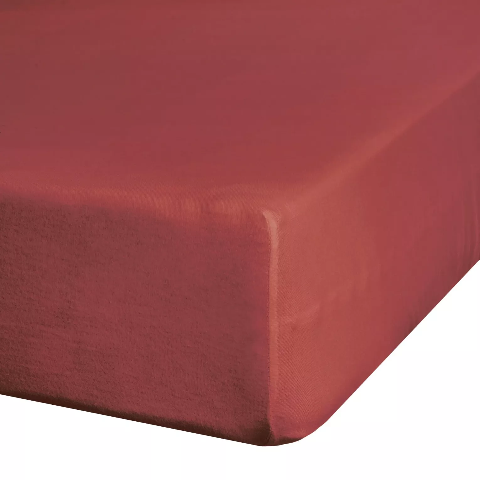 Prześcieradło gładkie z gumką 100x200 cm z satyny bawełnianej kolor czerwony 125 g/m2 NOVA 3 Eurofirany