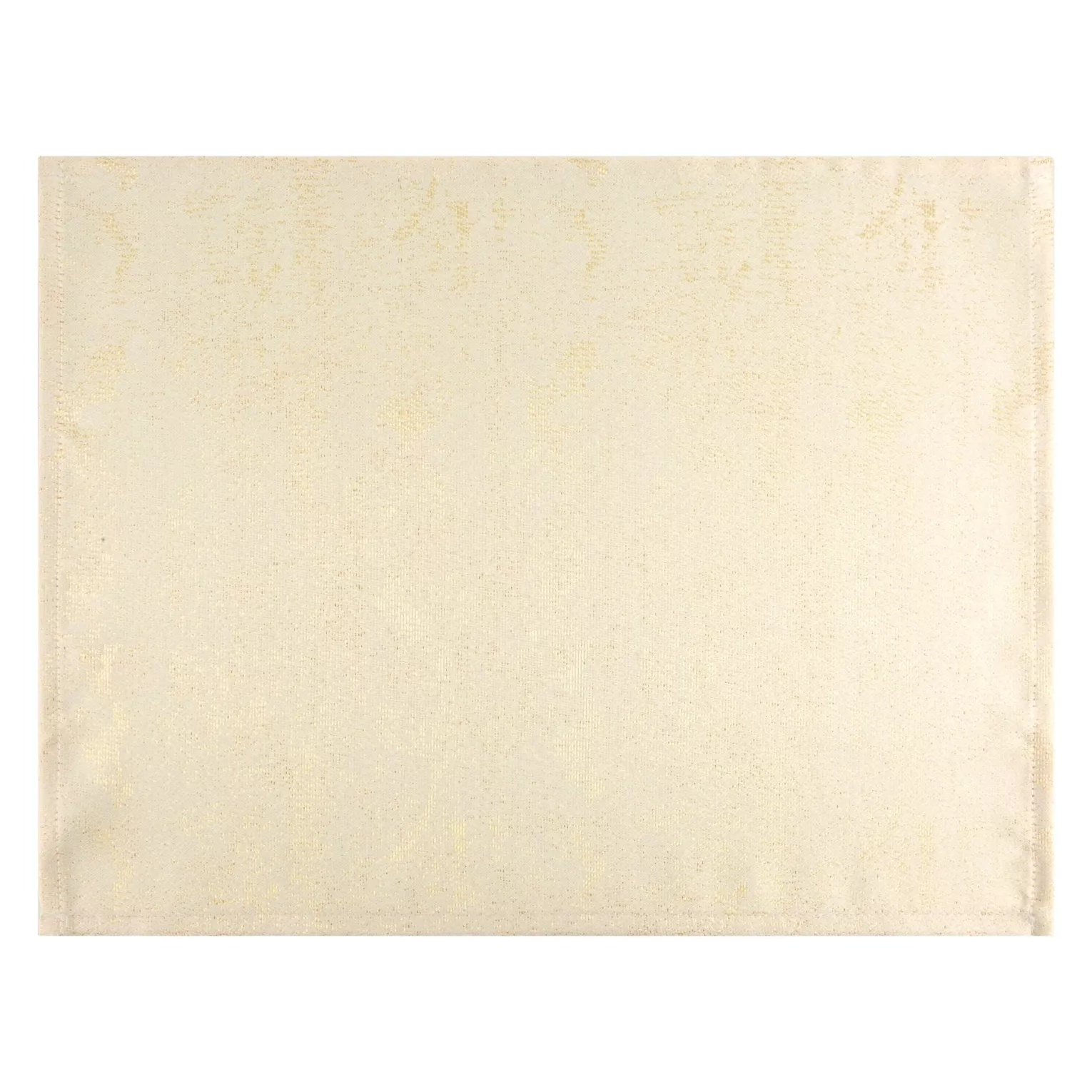 Komplet serwetek 4 szt kremowy 30x40 cm SPARKLE przeszywanych złotą nicią