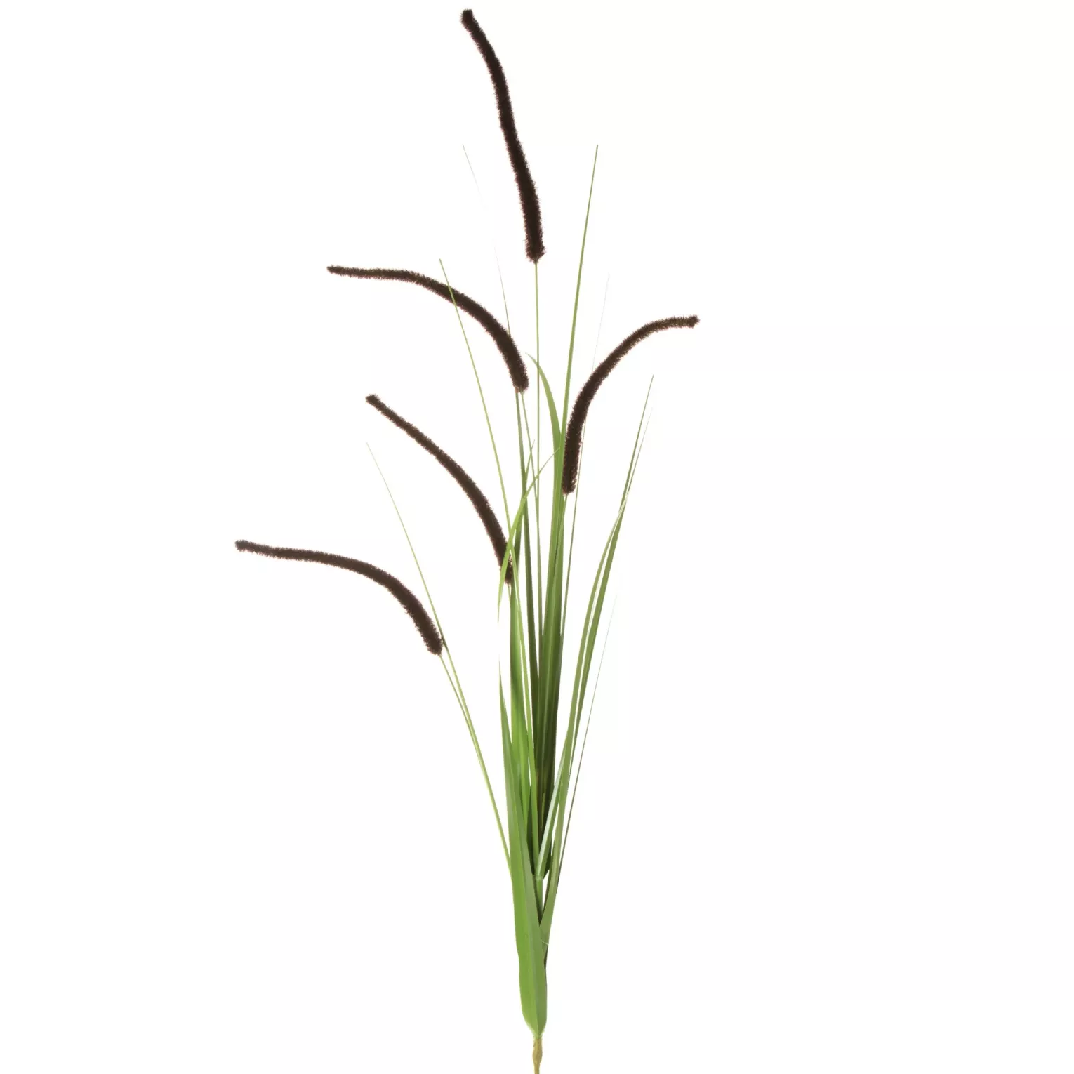 Trawa sztuczna z długimi kłosami brązowo, zielona 53 cm