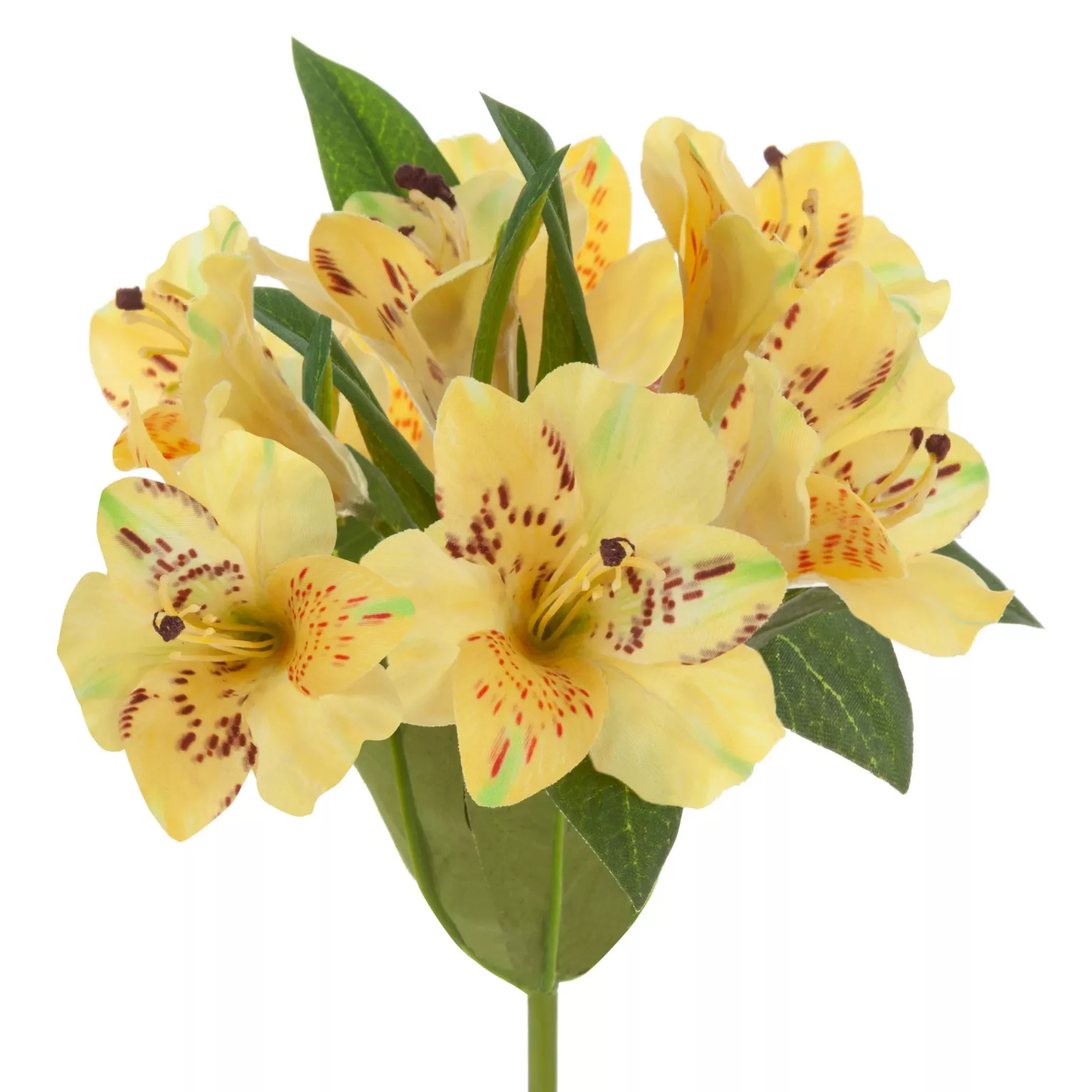 Kwiat sztuczny rododendron żółty 48 cm
