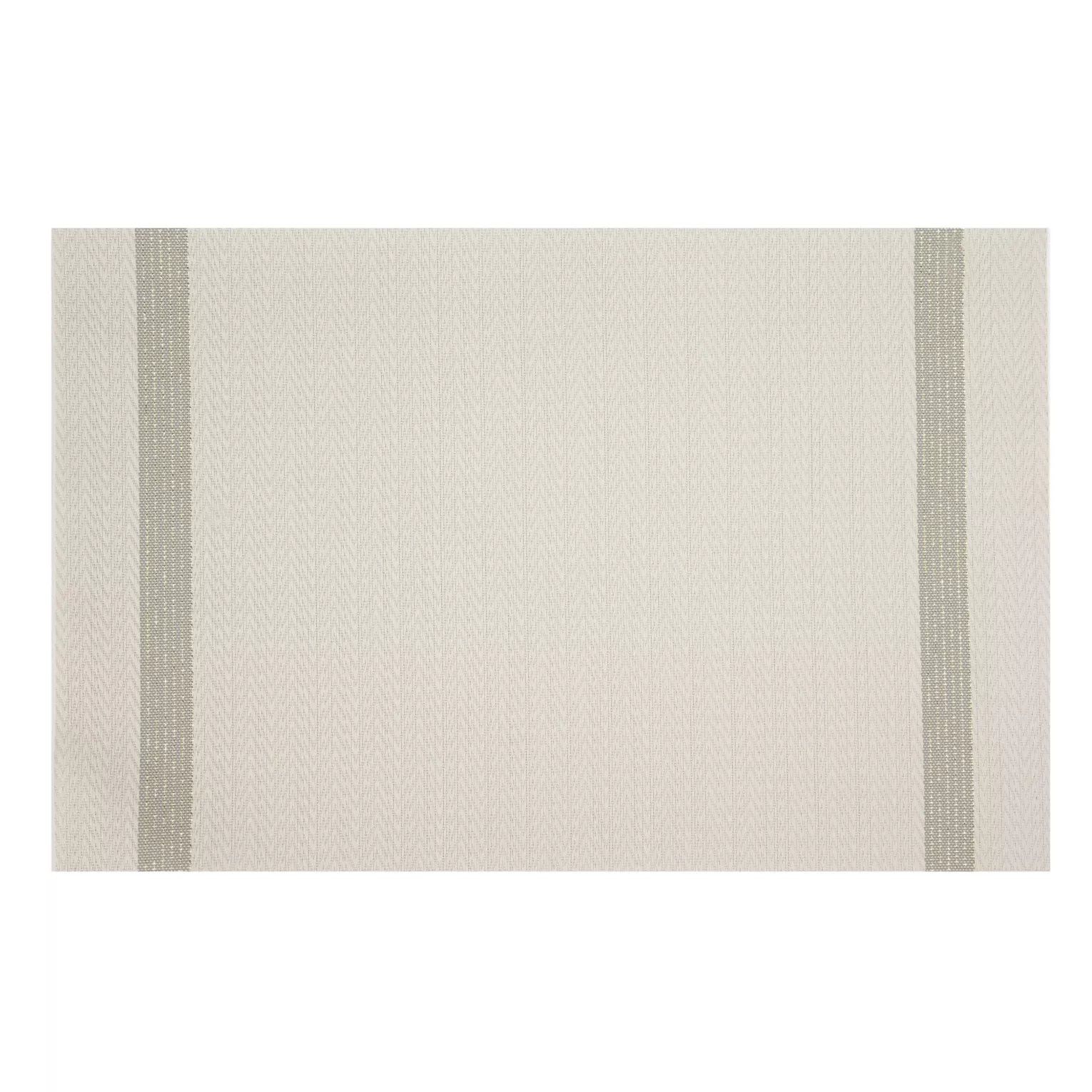 Podkładka na stół kremowo, beżowa 30x45 cm RUBY zdobiona pasami pleciona Eurofirany