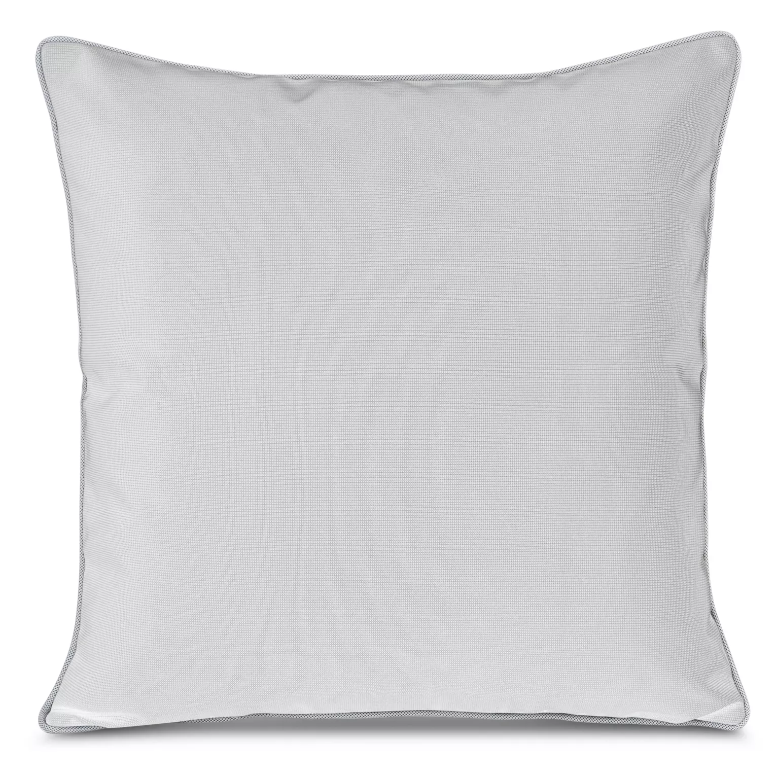 Poszewka na poduszkę 45x45 cm z gładkiej tkaniny wodoodpornej do ogrodu i na taras biało, czarna GARDEN 4 Eurofirany