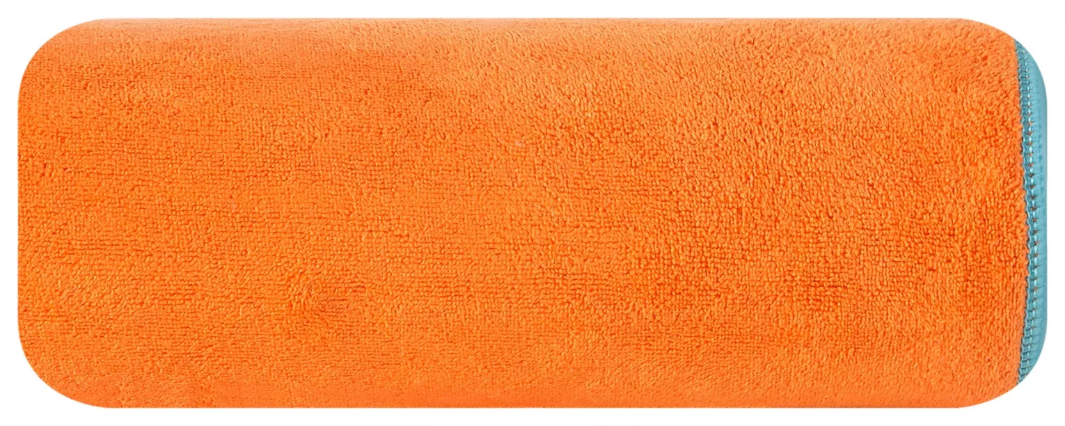 Ręcznik plażowy 80x160 cm z mikrofibry kolor pomarańczowy szybkoschnący 380 g/m2 IGA Eurofirany