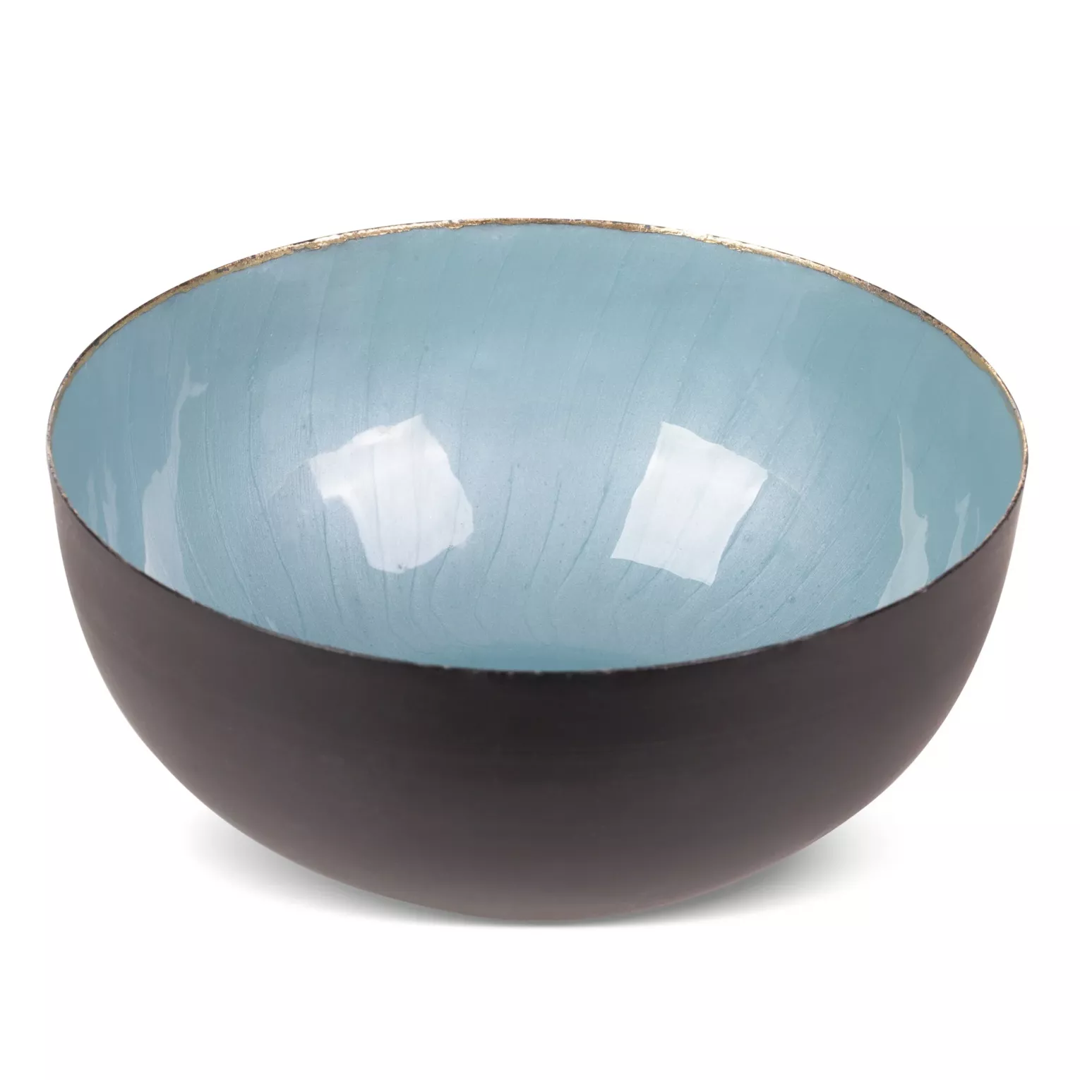 Misa metalowa czarno-turkusowa średnica 20x 9 cm DORA Eurofirany