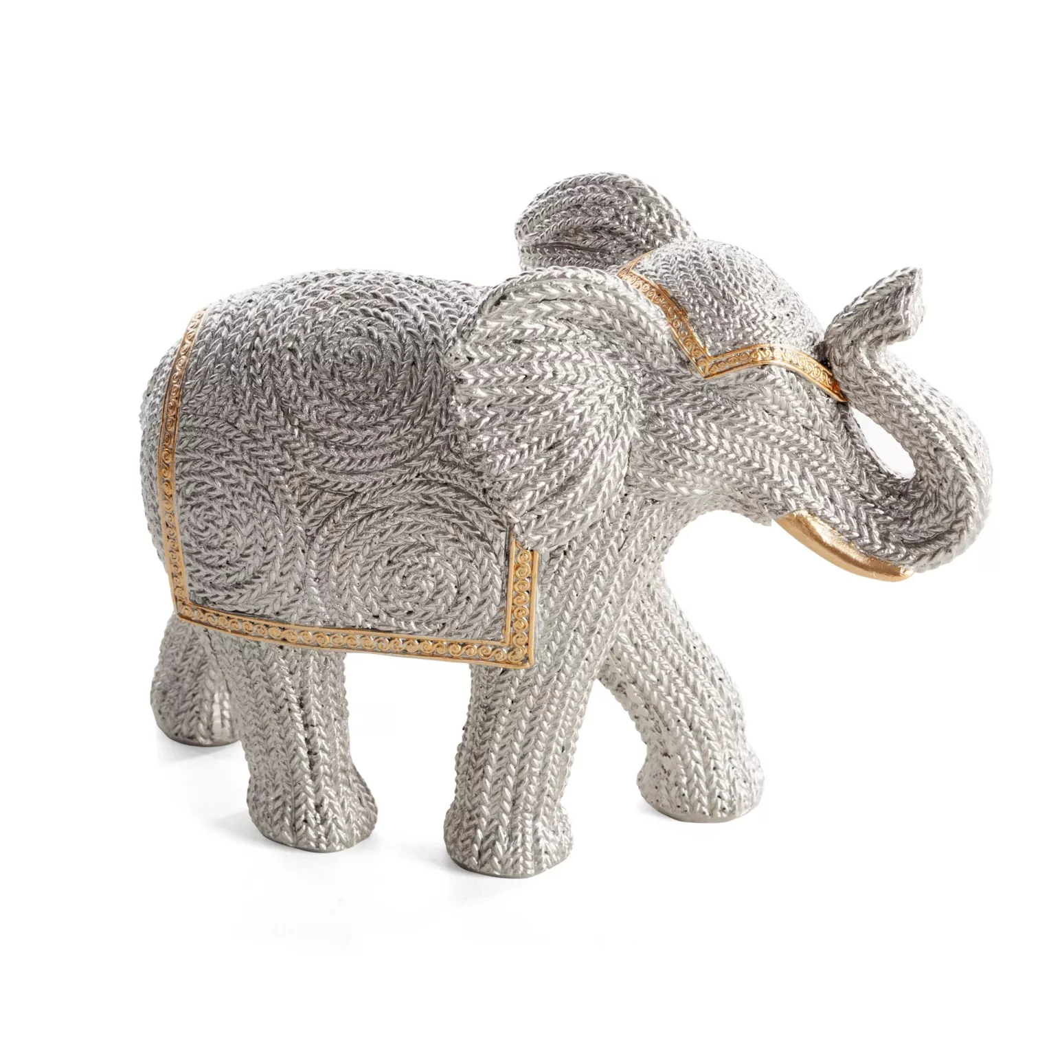Figurka srebrna słoń 21x8x16 cm VALERI Eurofirany