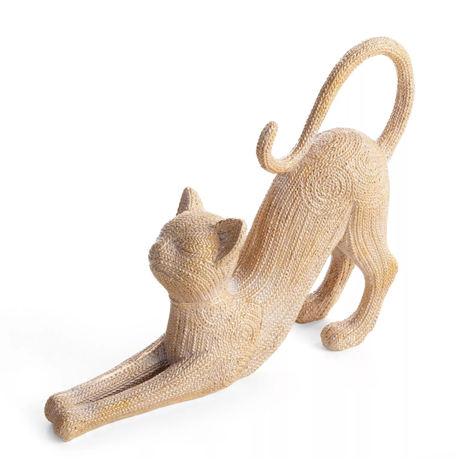 Figurka złota w kształcie kota 25x7x19 cm VALERI Eurofirany