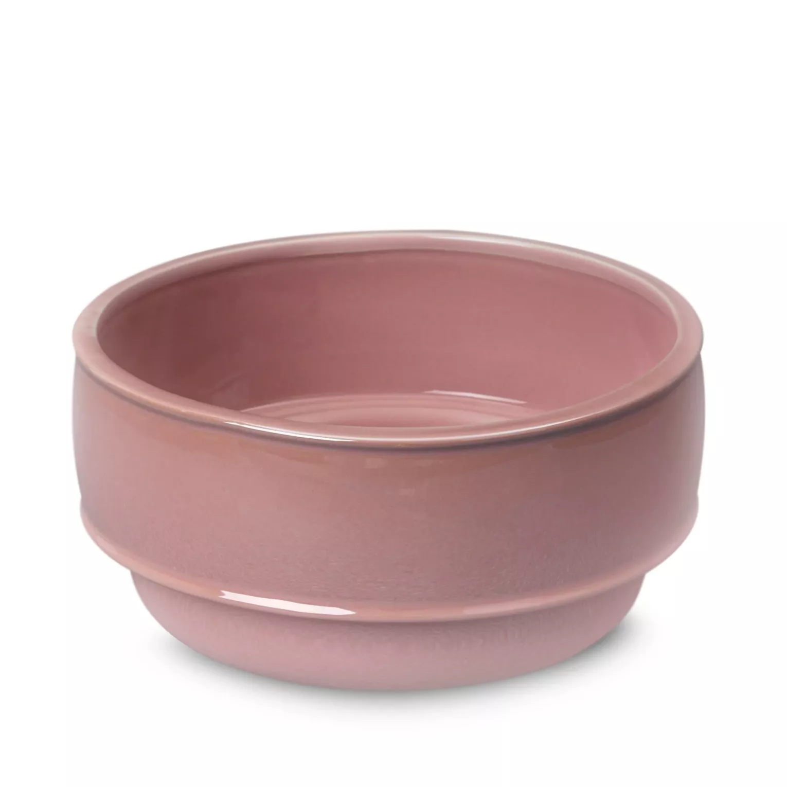 Misa ceramiczna dekoracyjna różowa z perłowym połyskiem średnica 20x10cm SIMONA Eurofirany
