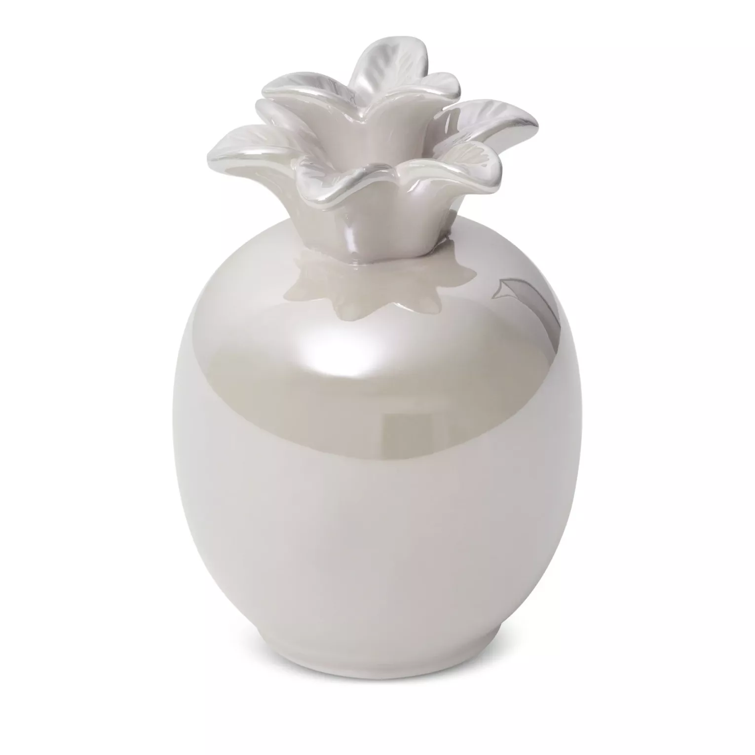 Figurka ceramiczna perłowa ananas z perłowym połyskiem średnica 11x16 cm SIMONA Eurofirany