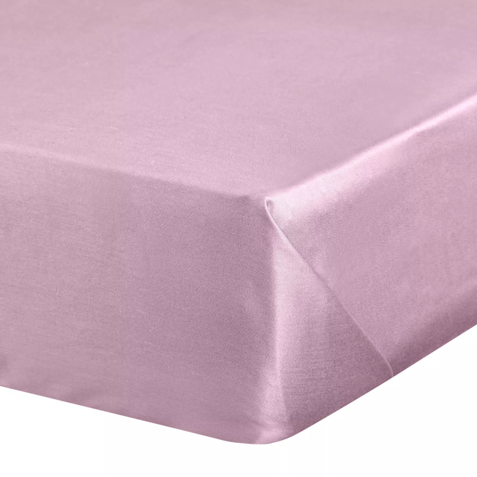 Prześcieradło gładkie bez gumki 180x210 cm z satyny bawełnianej kolor różowy 125 g/m2 NOVA Eurofirany