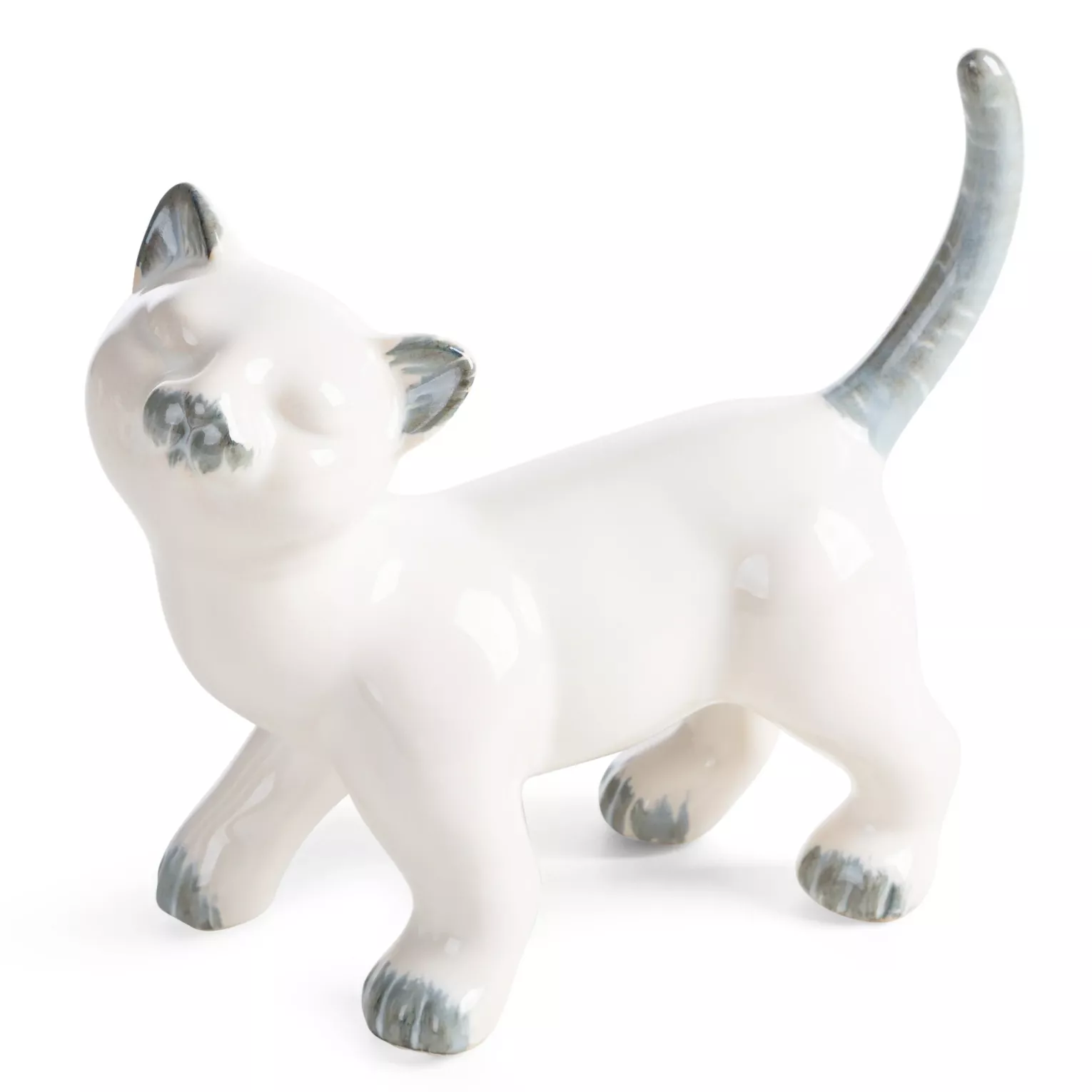 Figurka dekoracyjna kot kremowa 21x9x18 cm AVANI Eurofirany