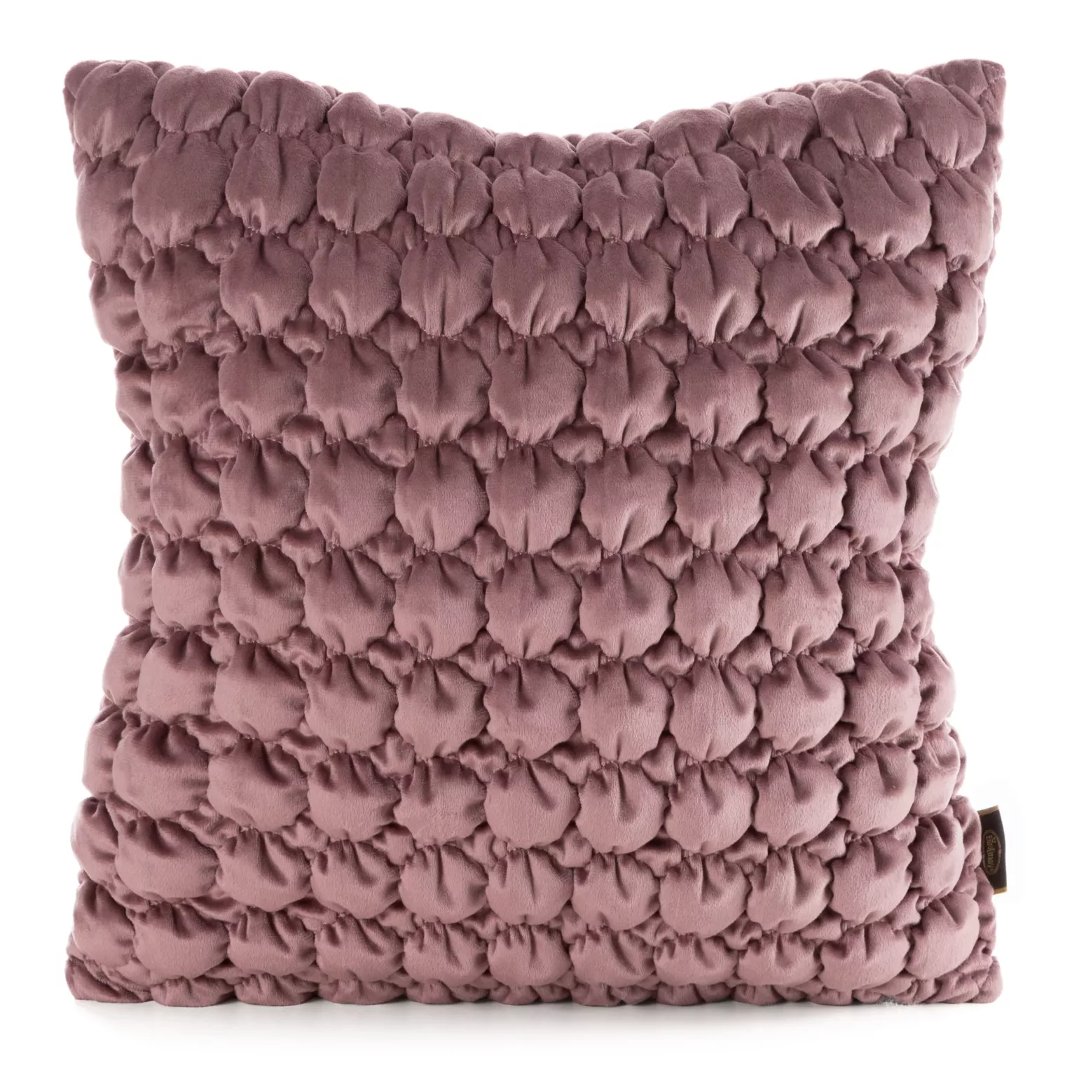 Poszewka na poduszkę 45x45 cm welwetowa zdobiona wzorem 3D pudrowa VELVET 193 EUROFIRANY PREMIUM
