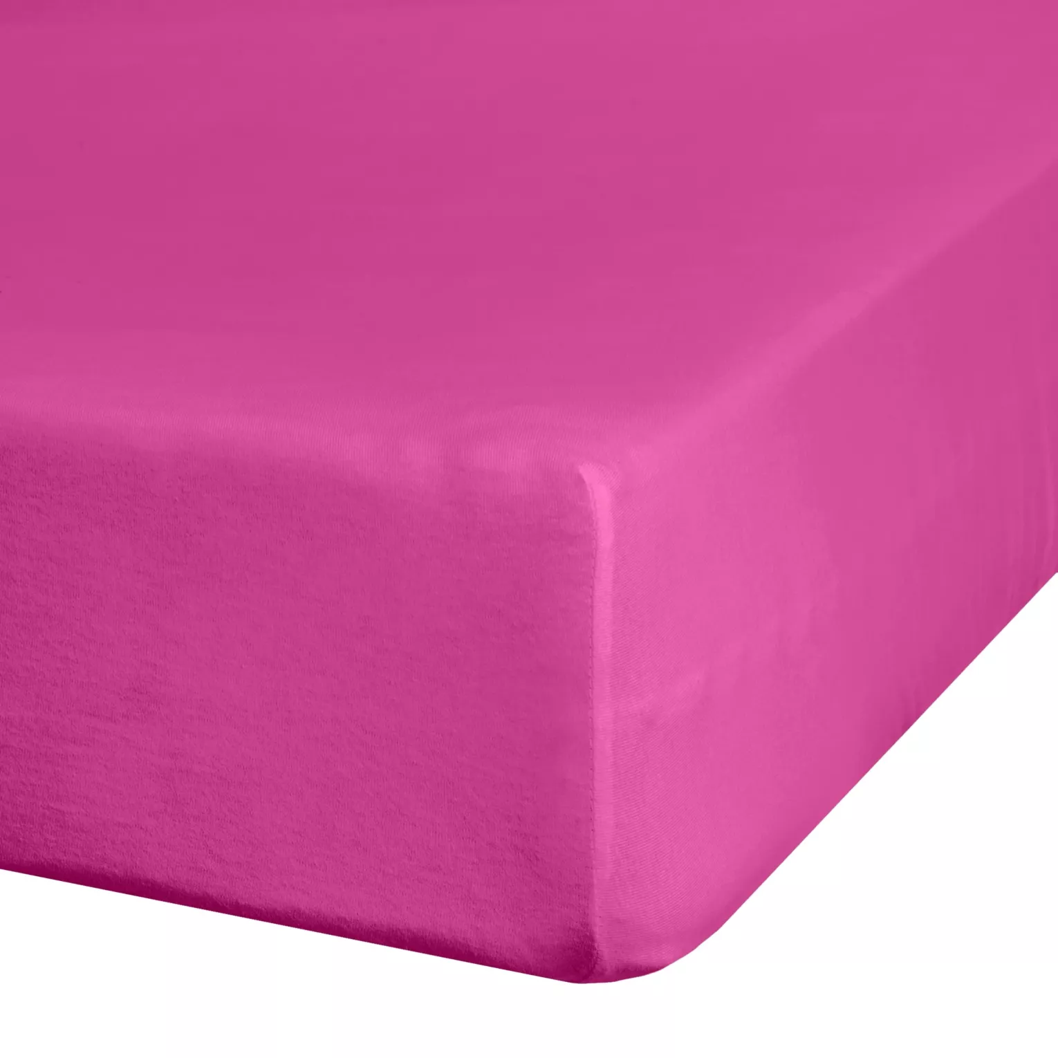 Prześcieradło jersey z gumką 120x200 cm z bawełny kolor amarantowy 140 g/m2 ADELA Eurofirany