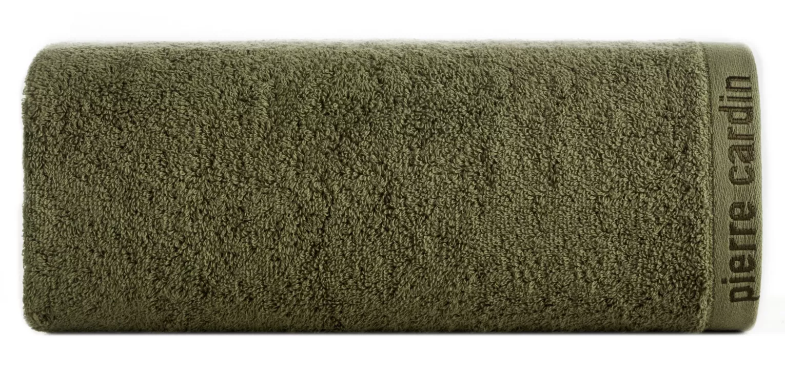 Ręcznik kąpielowy 50x90 cm bawełniany kolor ciemnooliwkowy 430 g/m2 EVI Pierre Cardin Eurofirany