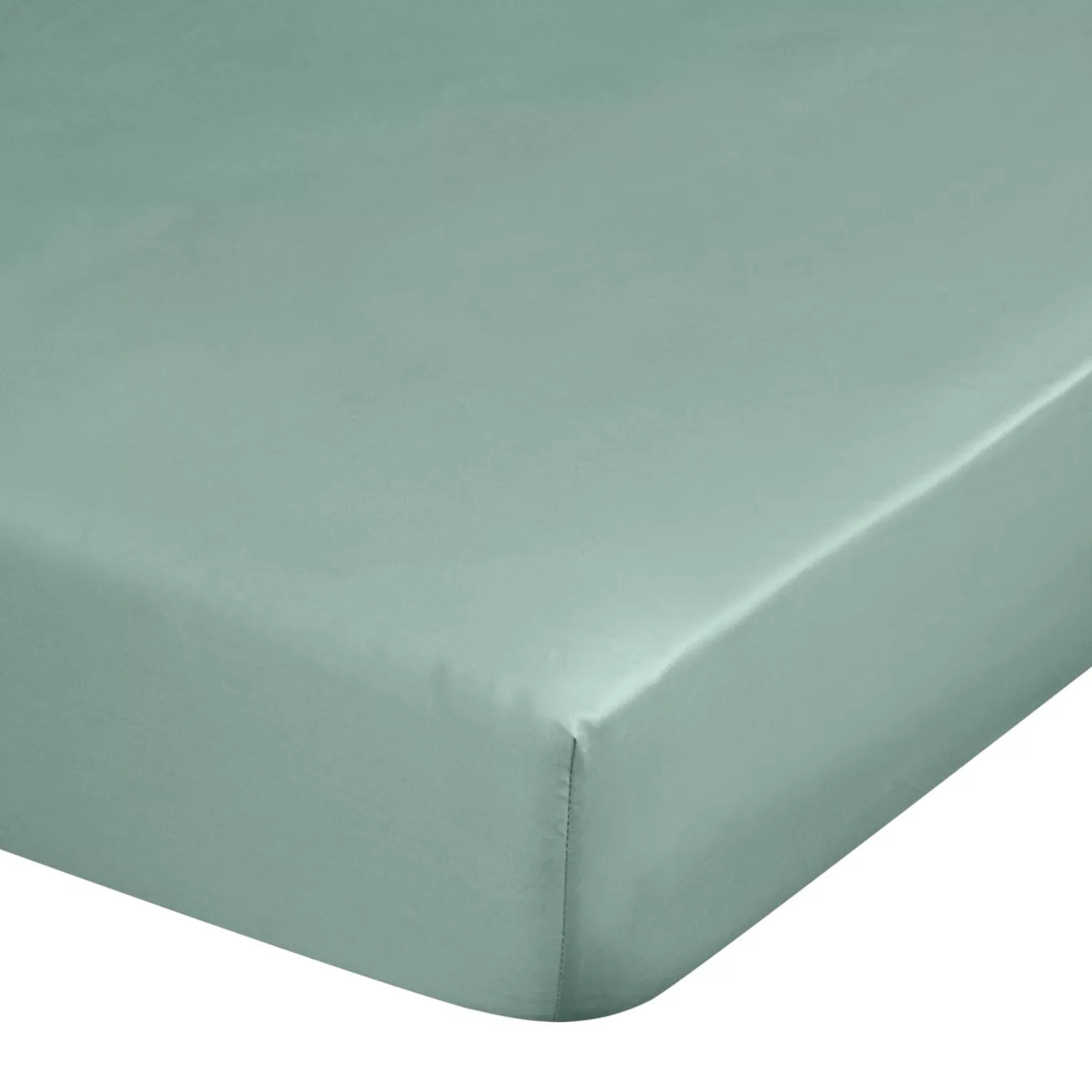 Prześcieradło gładkie z gumką 220x200 cm z satyny bawełnianej kolor miętowy 125 g/m2 NOVA 3 Eurofirany