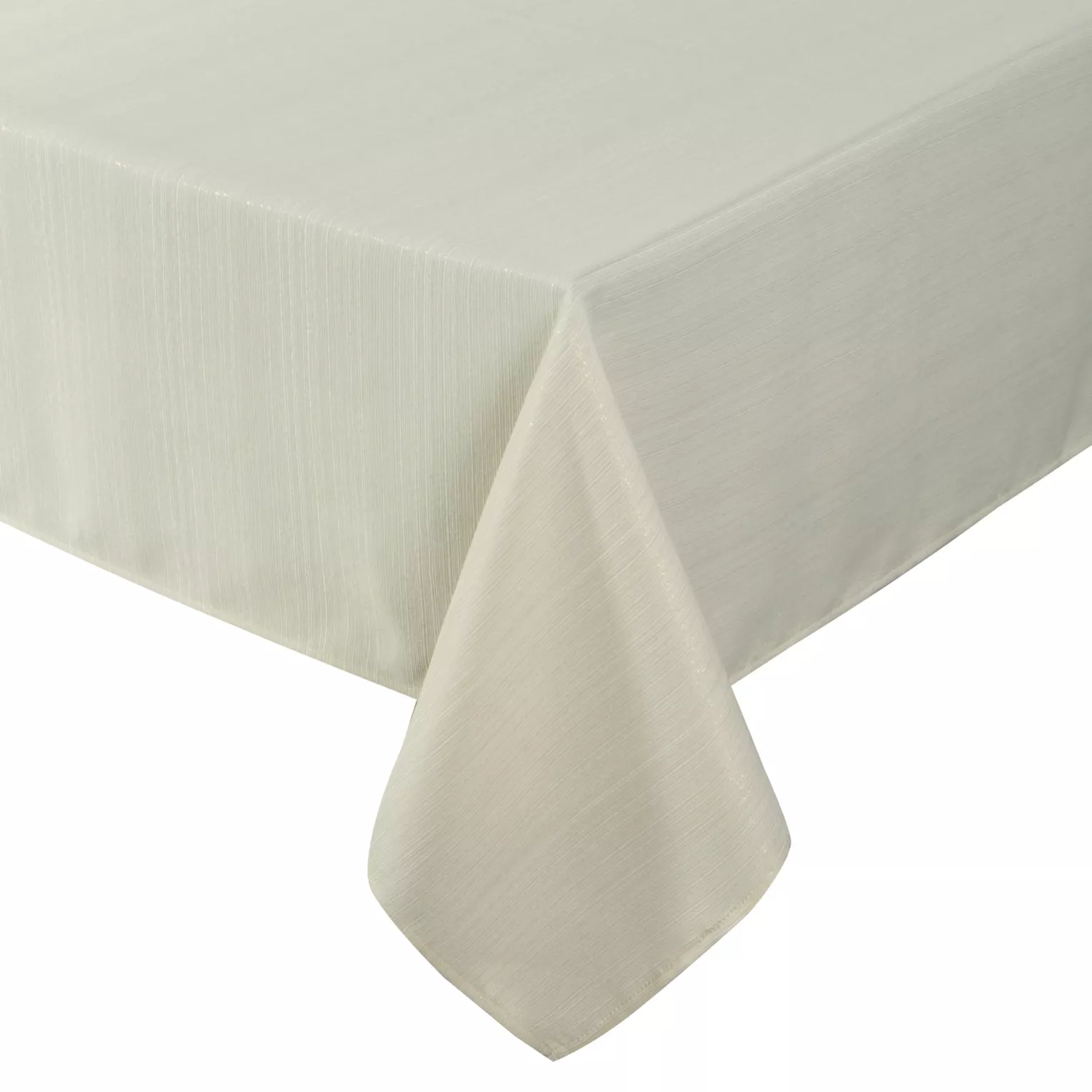 Obrus beżowy 140x260 cm przetykany błyszczącą nicią - GLAMO Eurofirany