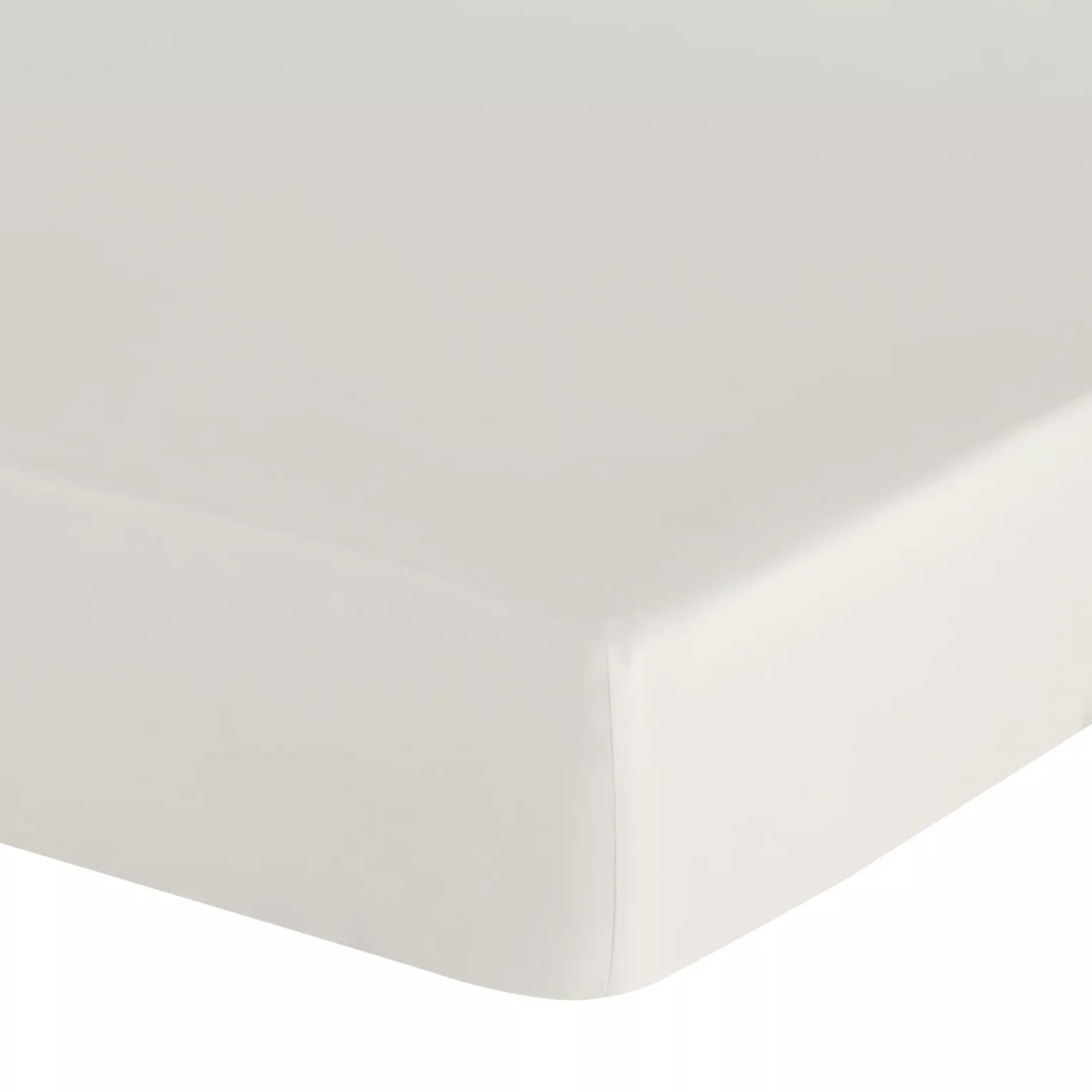 Prześcieradło z gumką 100x200 cm z bawełny kolor kremowy 105 g/m2 BASIC  Eurofirany