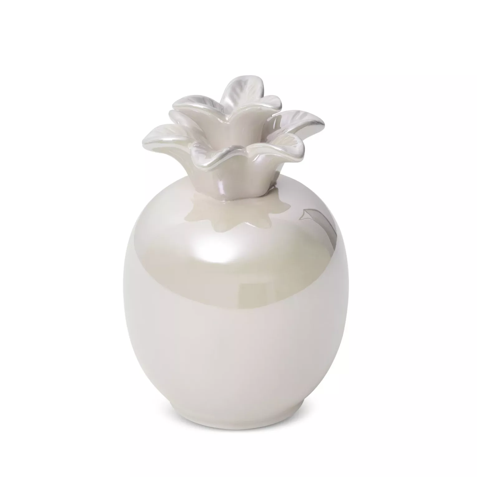 Figurka ceramiczna perłowa ananas z perłowym połyskiem średnica 9x14 cm SIMONA Eurofirany