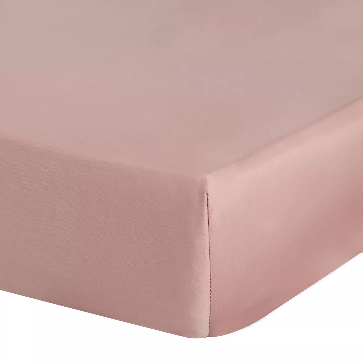 Prześcieradło gładkie z gumką 100x200 cm z satyny bawełnianej kolor różowy 125 g/m2 NOVA 3 Eurofirany