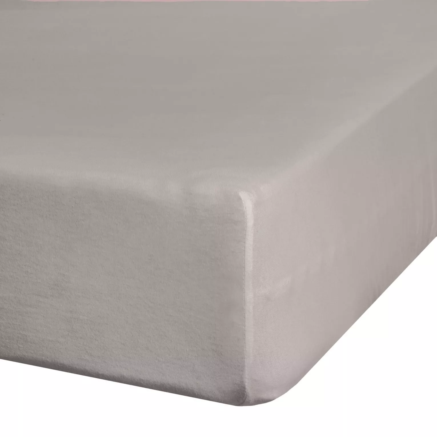 Prześcieradło jersey z gumką 160x200 cm z bawełny kolor jasnoszary 140 g/m2 Eurofirany