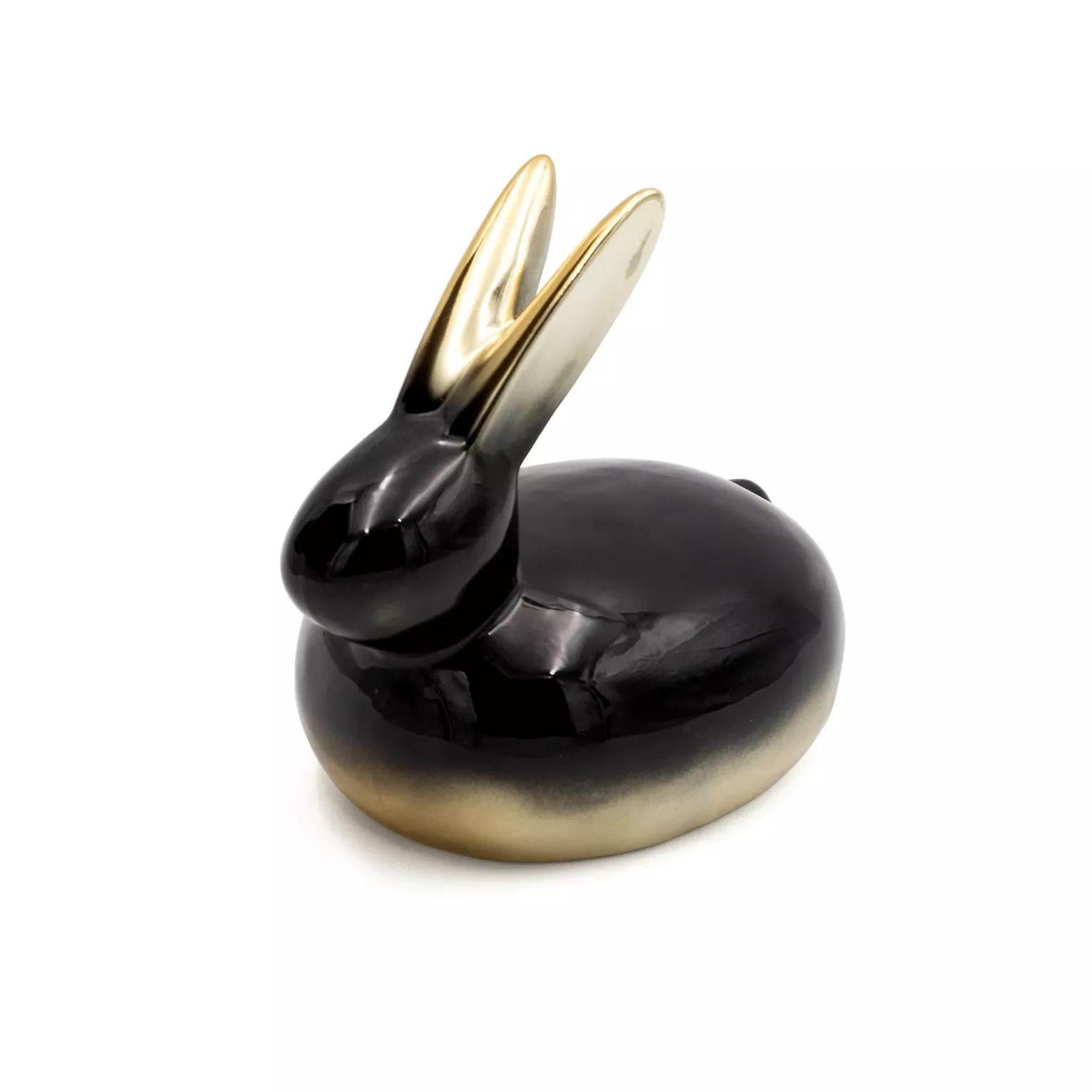 Figurka wielkanocna ZAJĄCZEK z glinki ceramicznej z efektem ombre