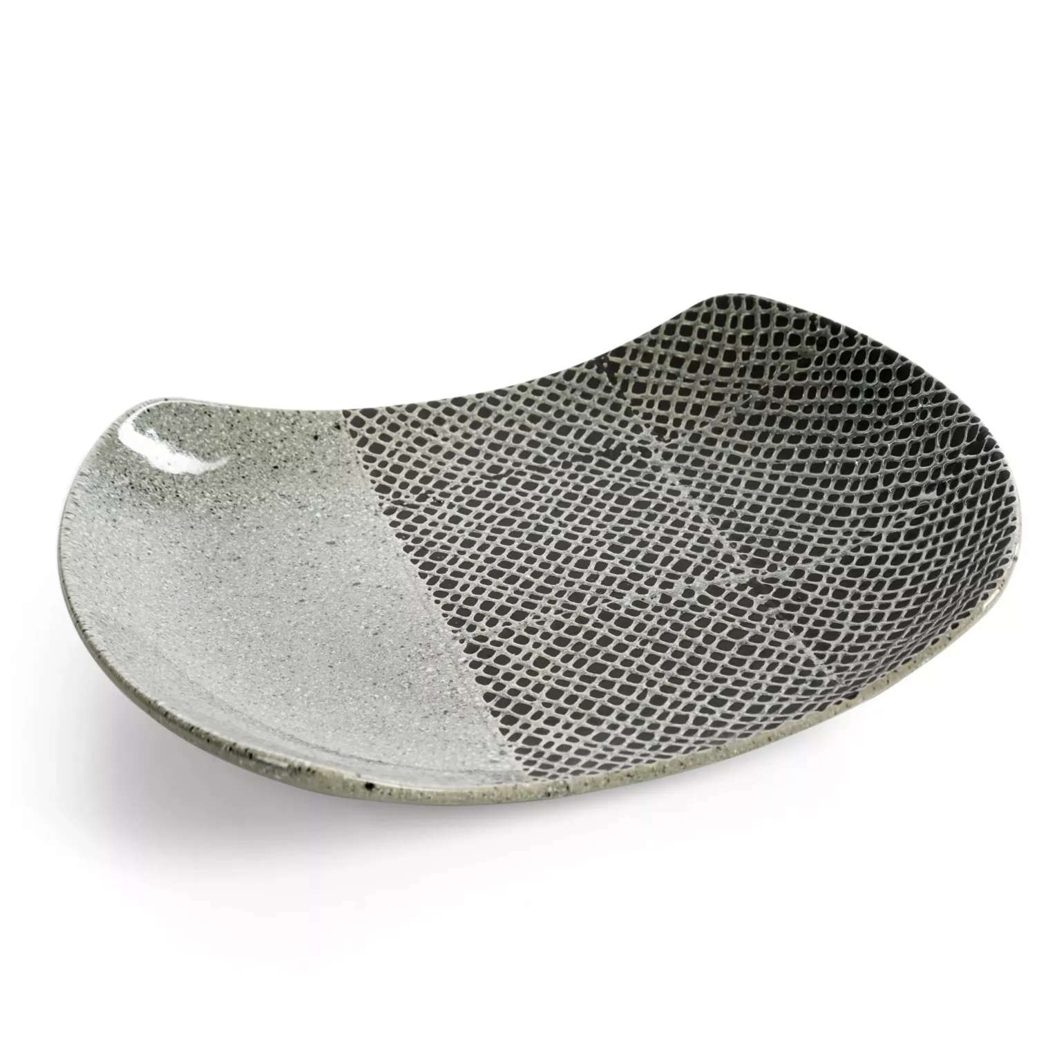 Patera dekoracyjna stalowa w nowoczesnej stylistyce 32x23x5 cm NORI Eurofirany