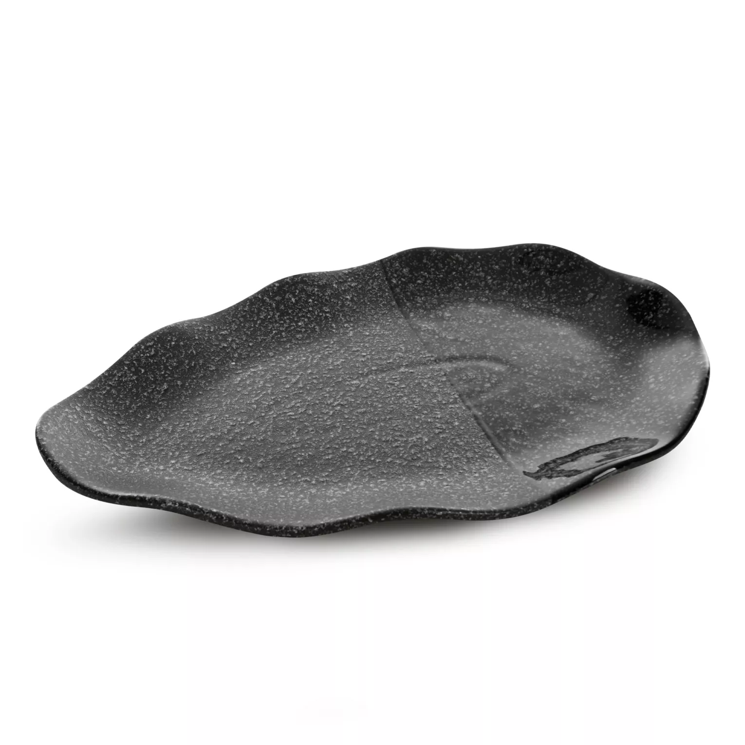 Patera ceramiczna dekoracyjna stalowa 31x20x4 cm MANDI Eurofirany