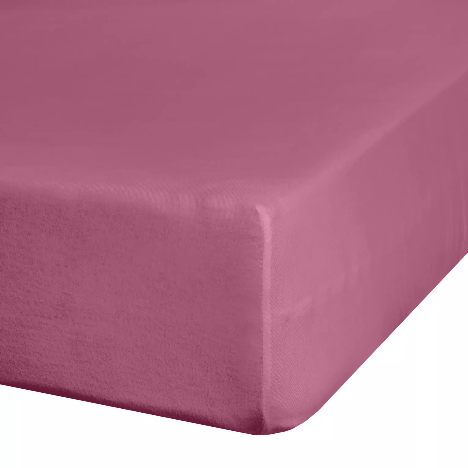 Prześcieradło jersey z gumką 180x200 cm z bawełny kolor różowy 140 g/m2 ADELA Eurofirany