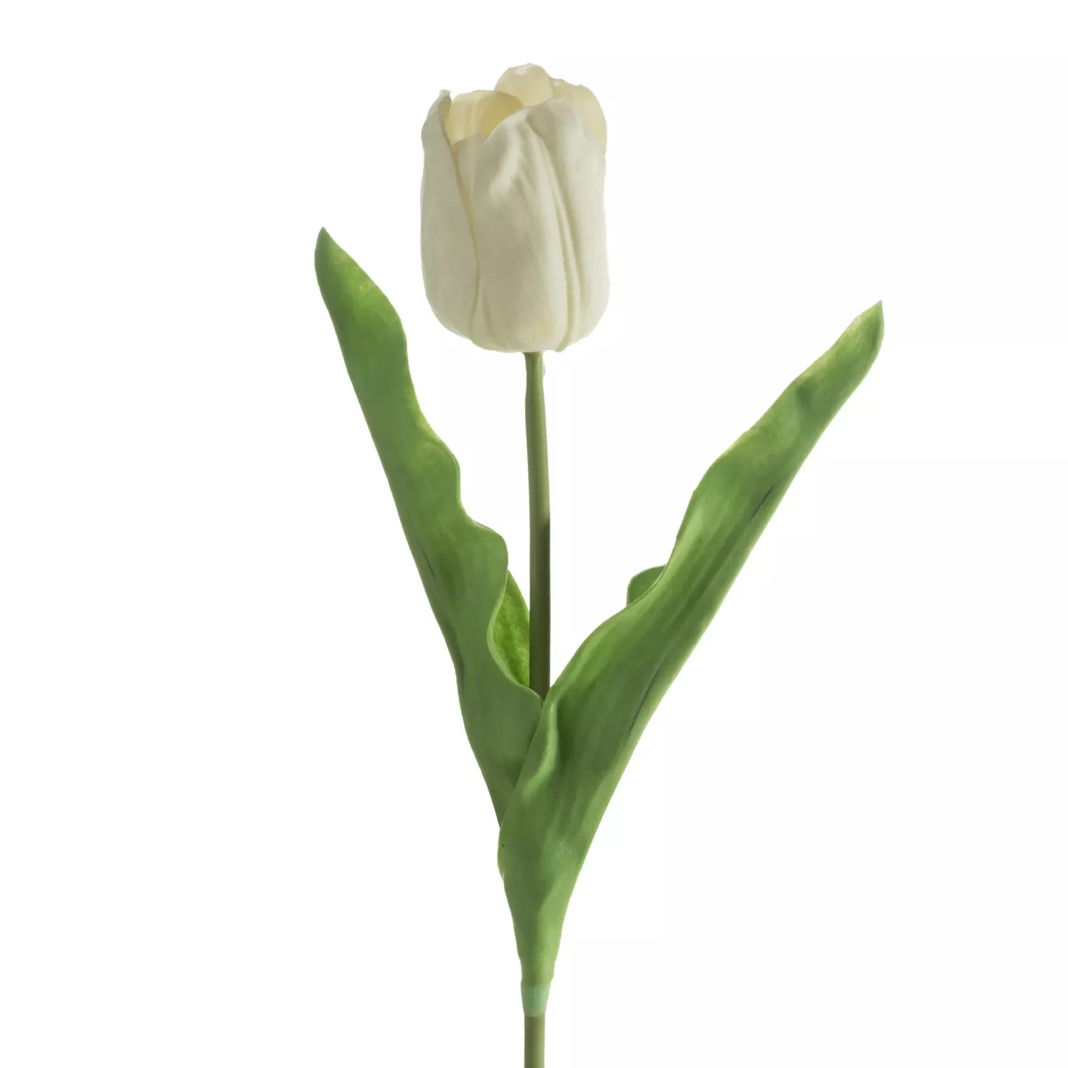 Kwiat sztuczny tulipan biały 56 cm