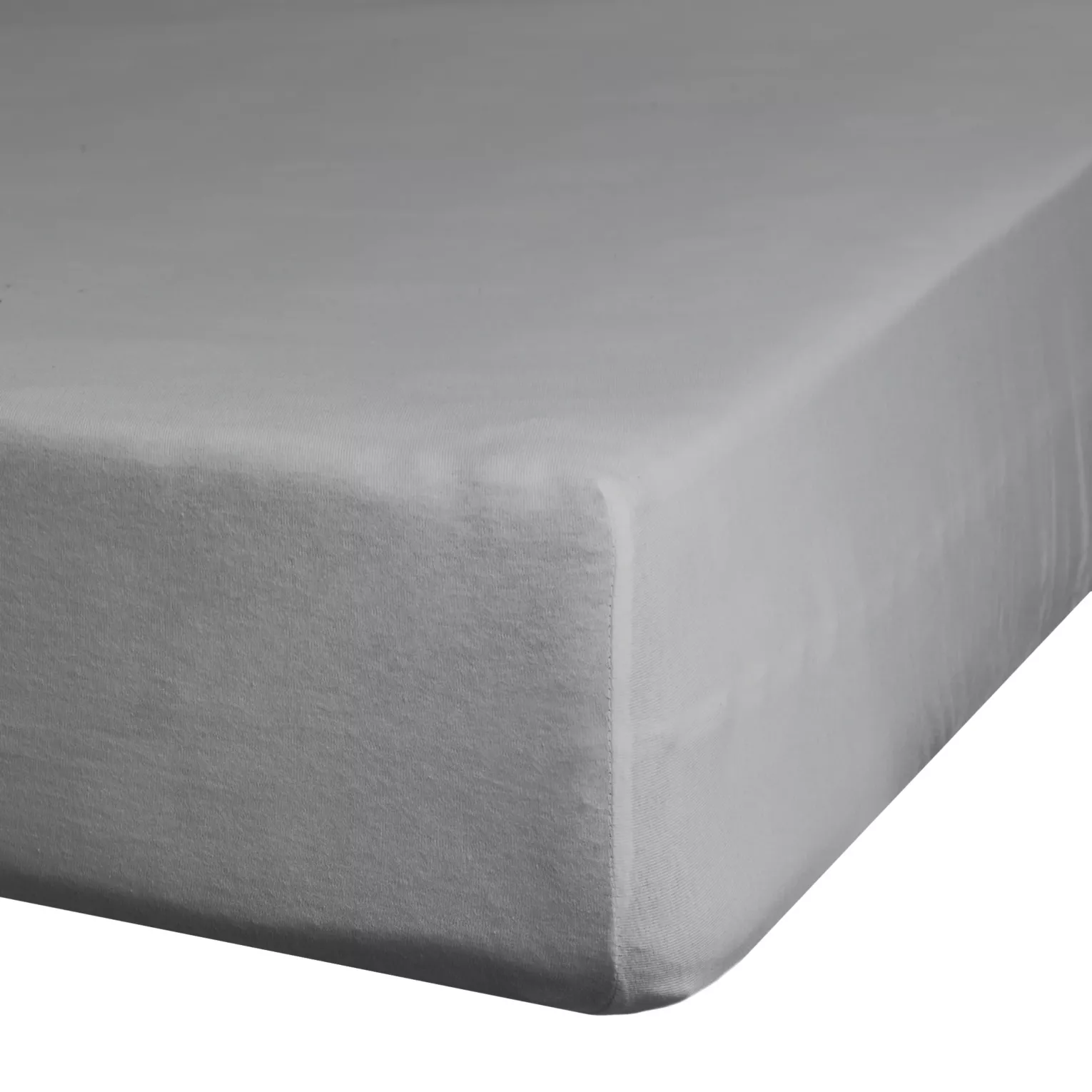 Prześcieradło gładkie z gumką 220x200 cm z satyny bawełnianej kolor stalowy 125 g/m2 NOVA 3 Eurofirany