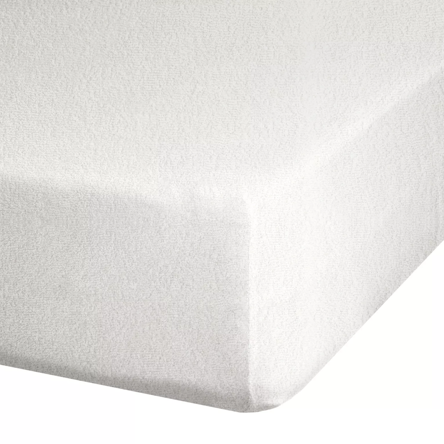 Prześcieradło frotte z gumką 180x200 cm z bawełny kolor kremowy 170 g/m2 Design 91 Eurofirany