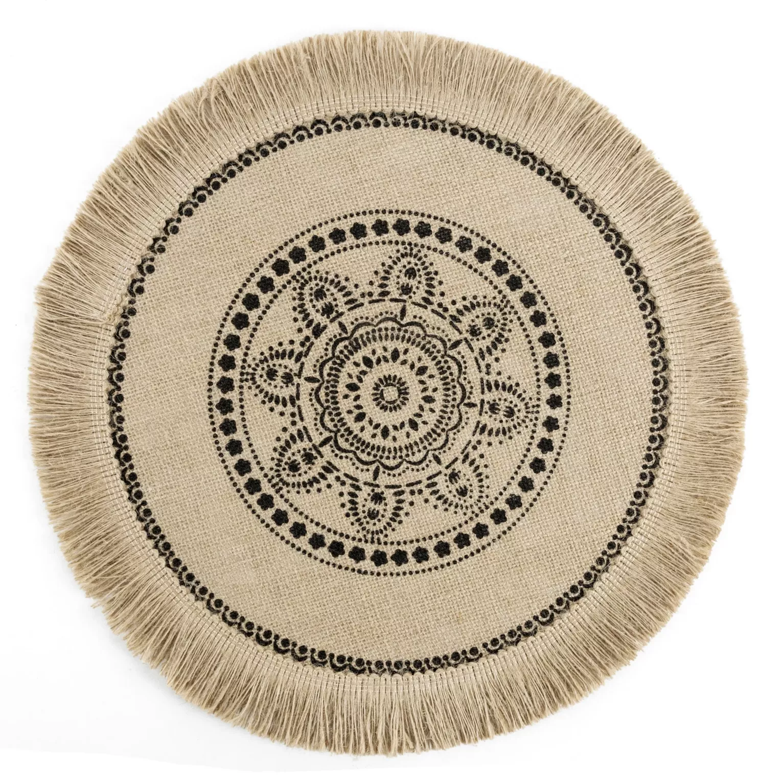 Podkładka na stół okrągła średnica 38 cm ELISA w stylu boho Eurofirany