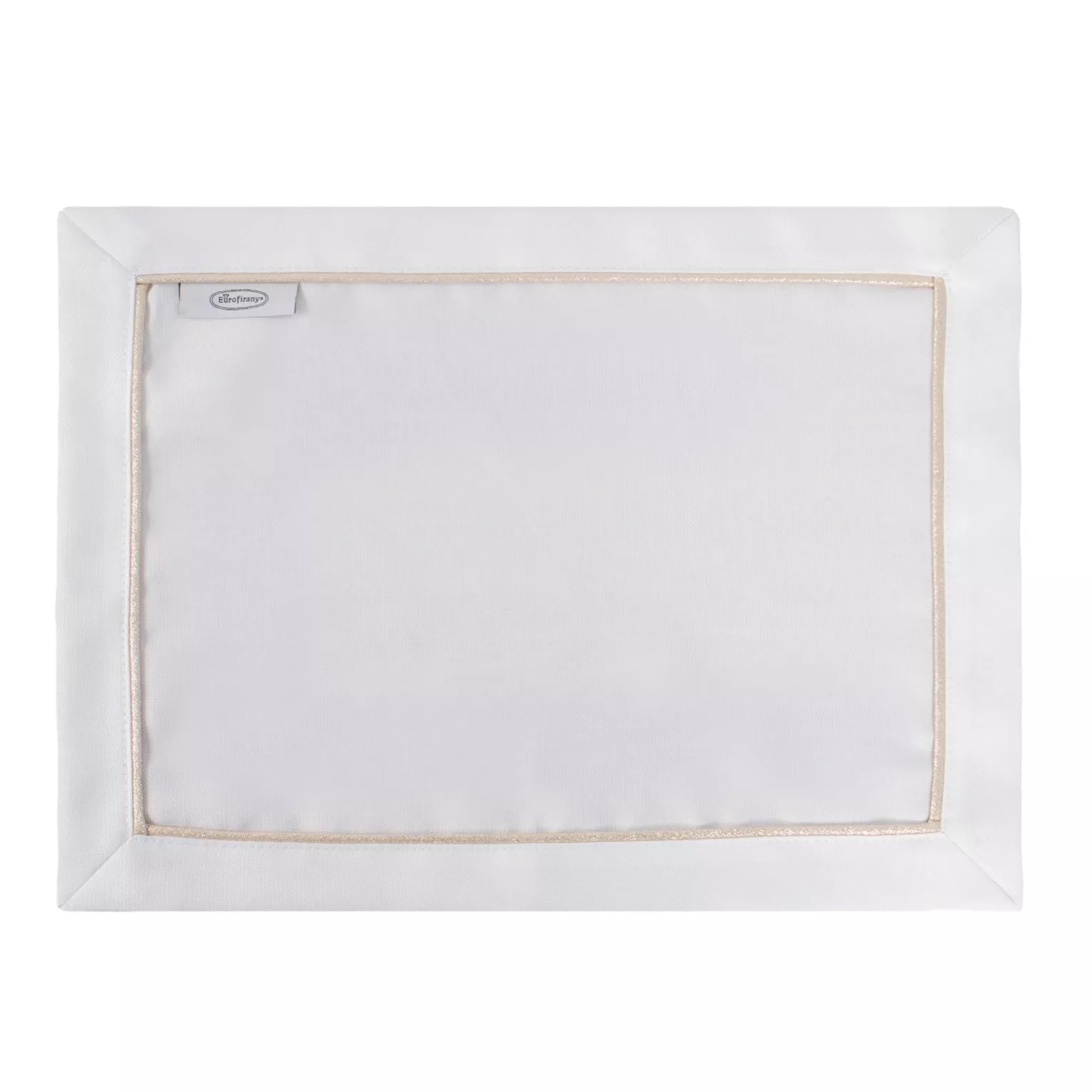 Komplet podkładek 4szt białych 30x40 cm MADELE ze złotą lamówką