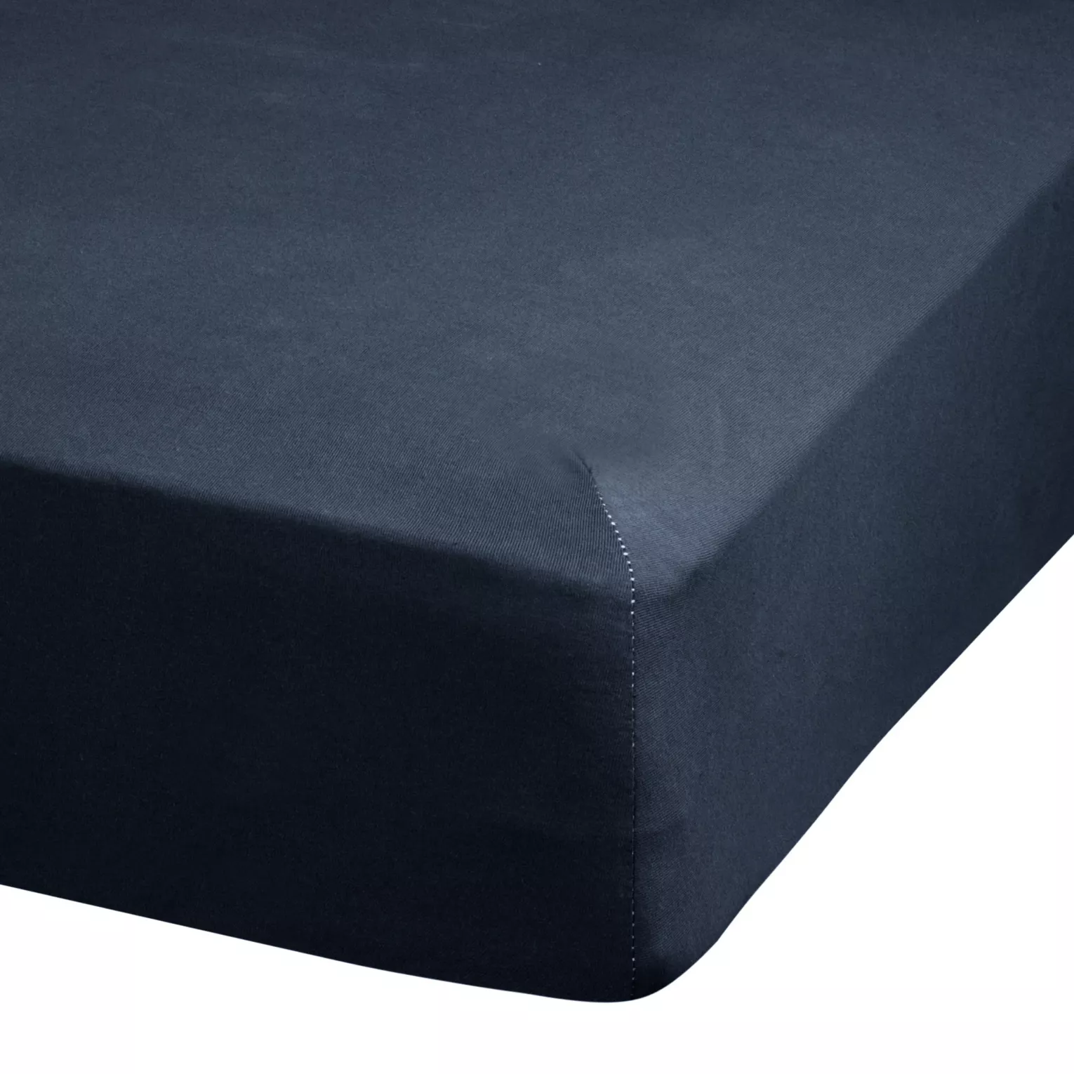 Prześcieradło jersey z gumką 220x200 cm z bawełny kolor ciemnogranatowy 140 g/m2 ADELA Eurofirany