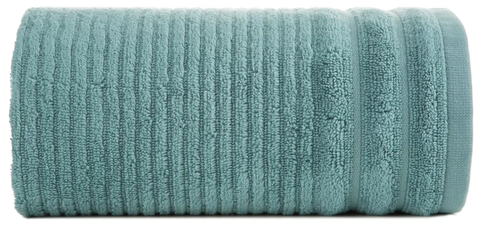 Ręcznik do rąk 30x50 cm bawełniany kolor miętowy w prążki 400 g/m2 SAMMY Eurofirany