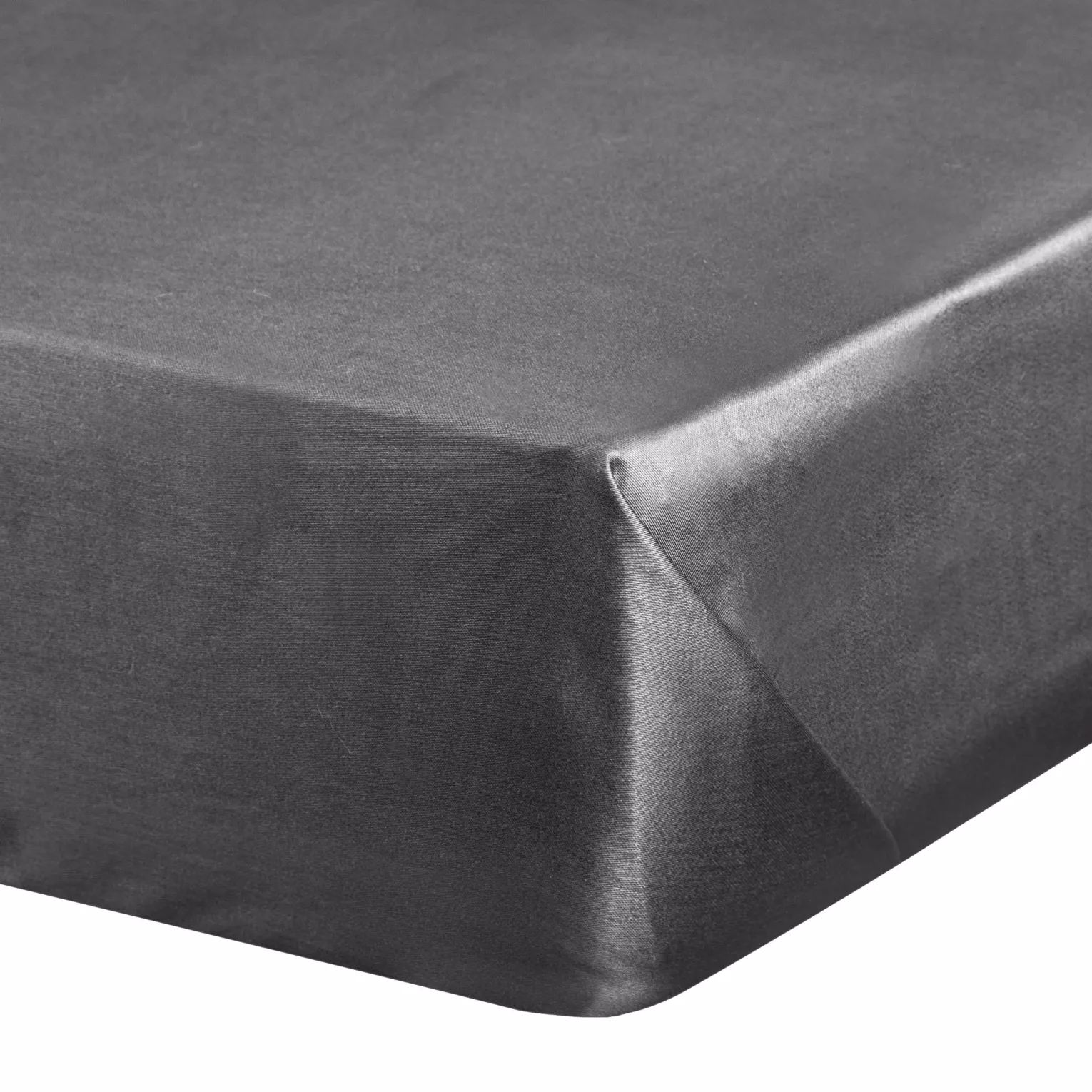Prześcieradło bez gumki 160x210 cm z satyny bawełnianej kolor stalowy 125 g/m2 DINA Diva Line Eurofirany