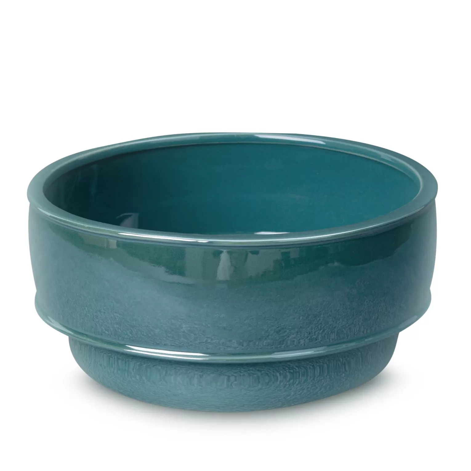 Misa ceramiczna dekoracyjna turkusowa z perłowym połyskiem średnica 20x10 cm SIMONA Eurofirany