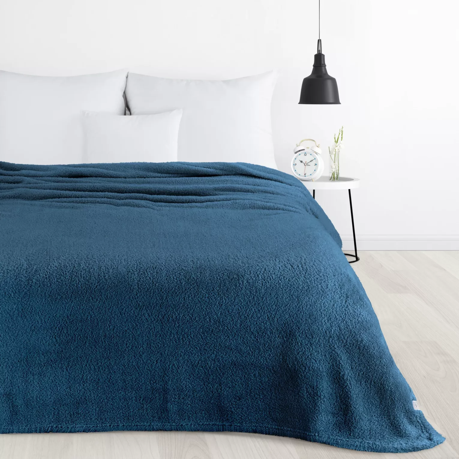 Koc polarowy 200x220 cm turkusowy LORI DESIGN 91 Eurofirany