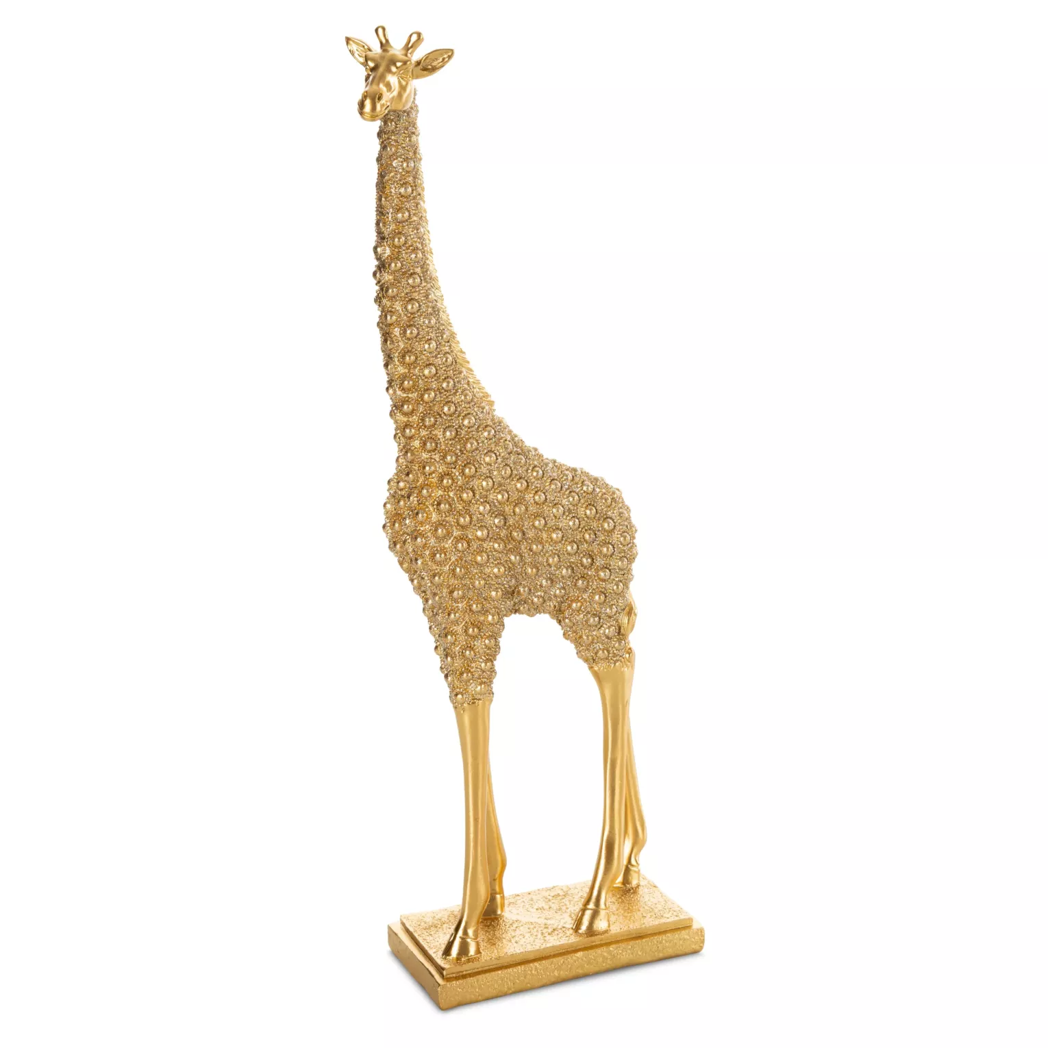 Figurka żyrafa złota z wytłaczanym wzorem 12x6x34 cm SENTI Eurofirany